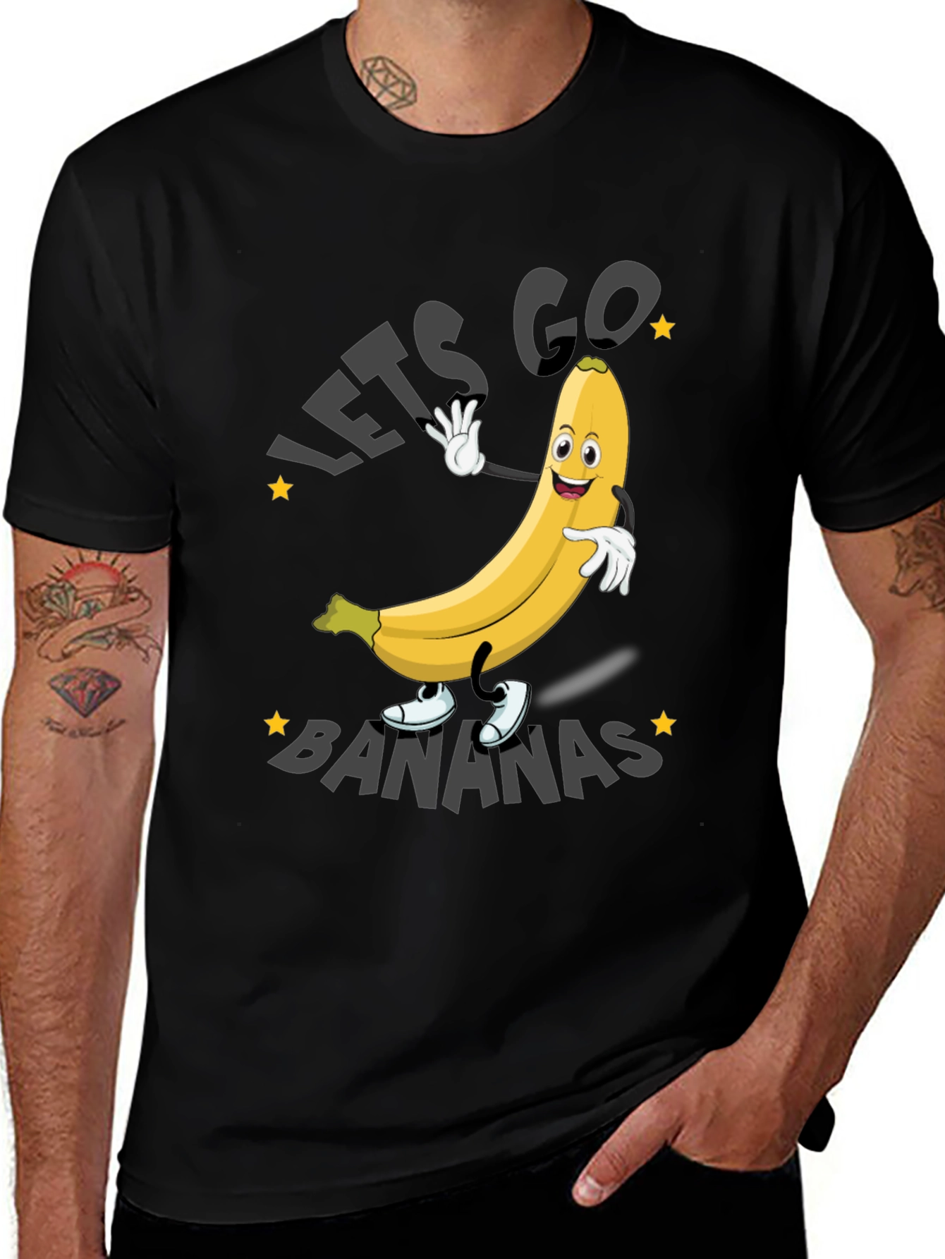 Variant 22 of Let's Go Bananas T-Shirt Funny Fruit Tee