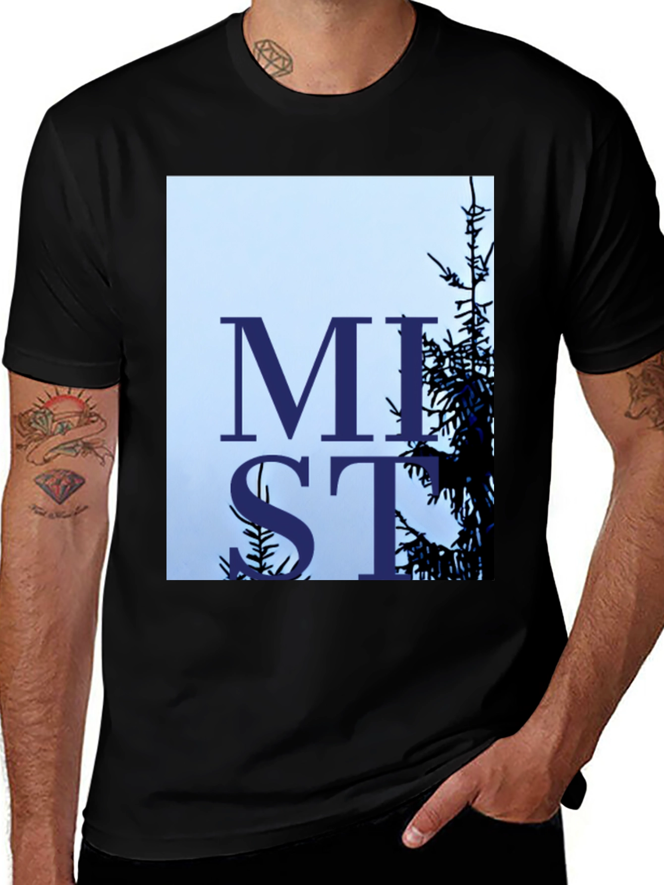 Variant 14 of MIST Graphic Tee - Stylish Nature Inspired Design