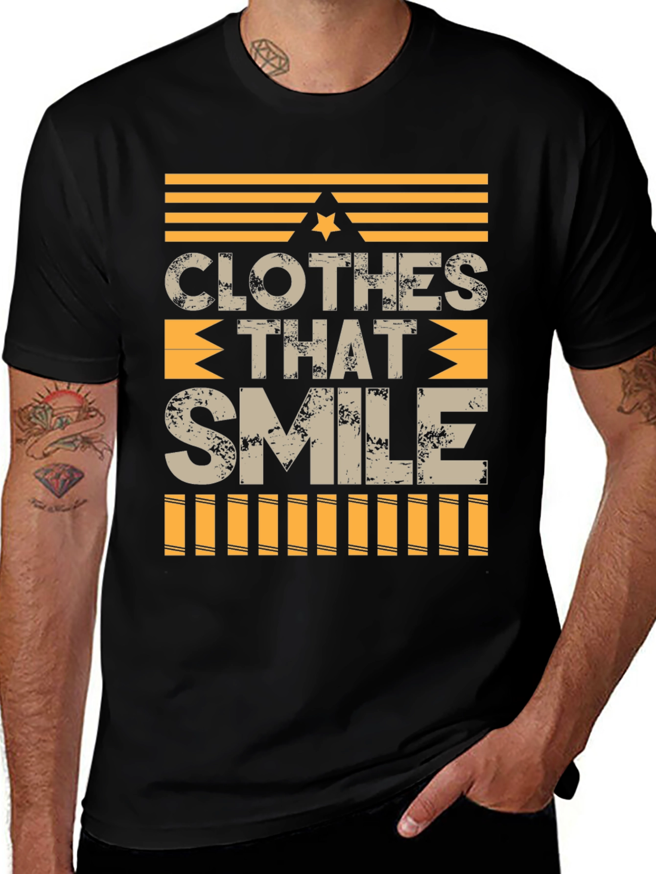 Variant 8 of Clothes That Smile Graphic Tee - Black