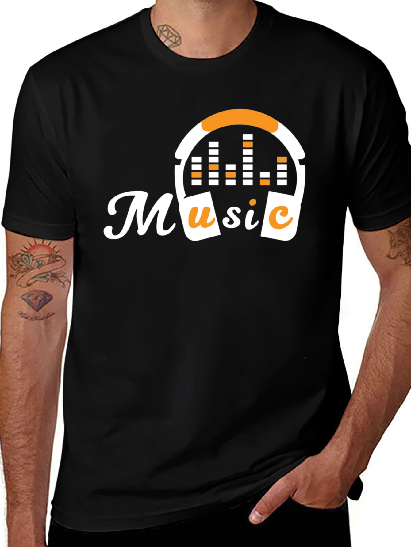 Variant 14 of Music Headphones T-Shirt - Stylish Graphic Tee