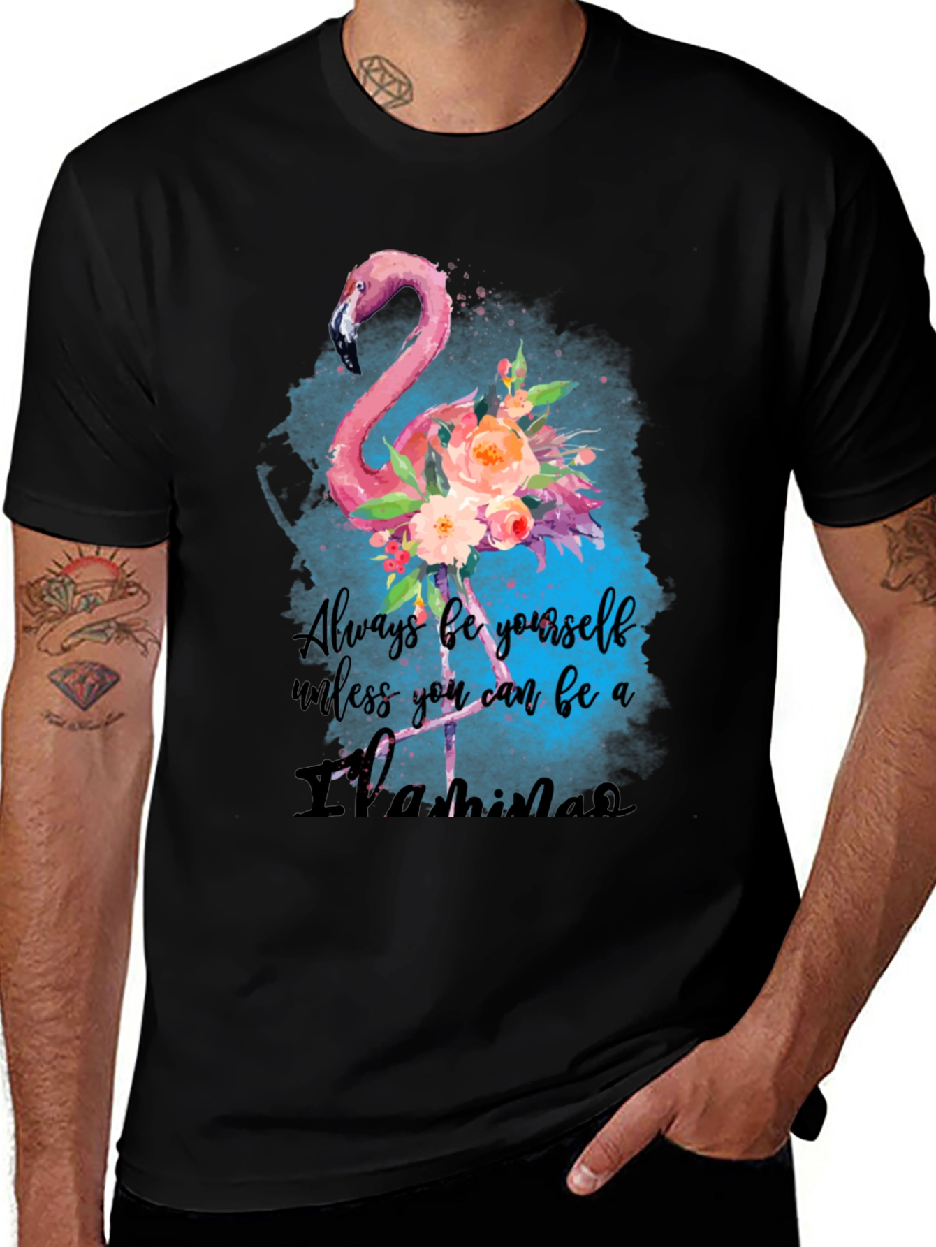 Variant 24 of Always Be A Flamingo T-Shirt - Unique Design