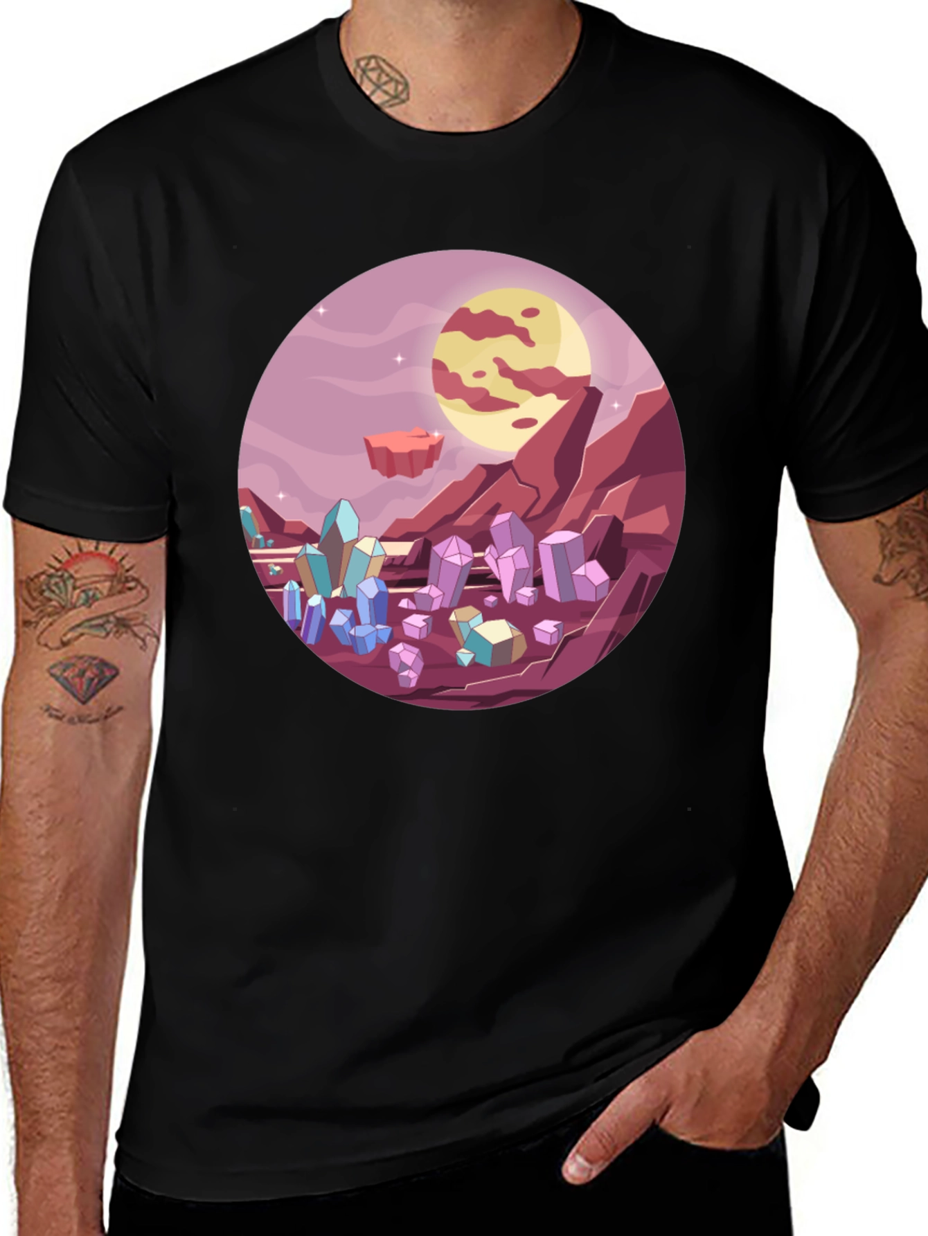 Variant 20 of Sci-Fi Crystal Planet T-Shirt