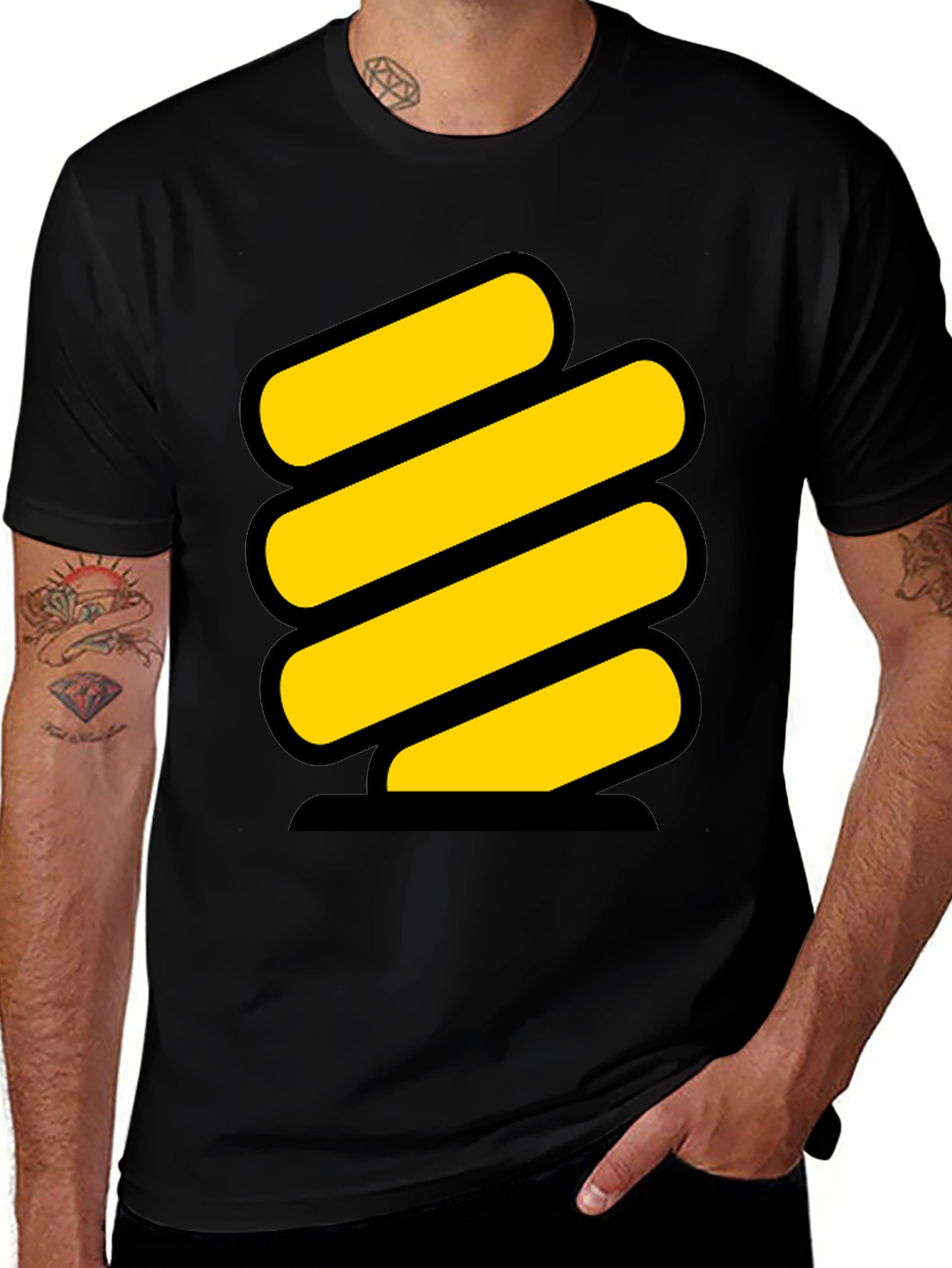 Variant 8 of Funky Yellow Spring Graphic Tee