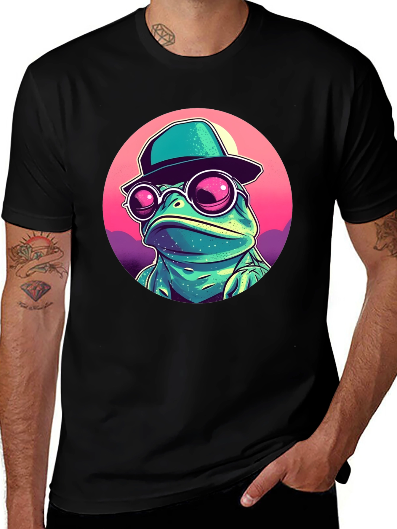 Variant 13 of Funky Frog T-Shirt - Cool Cartoon Amphibian Design