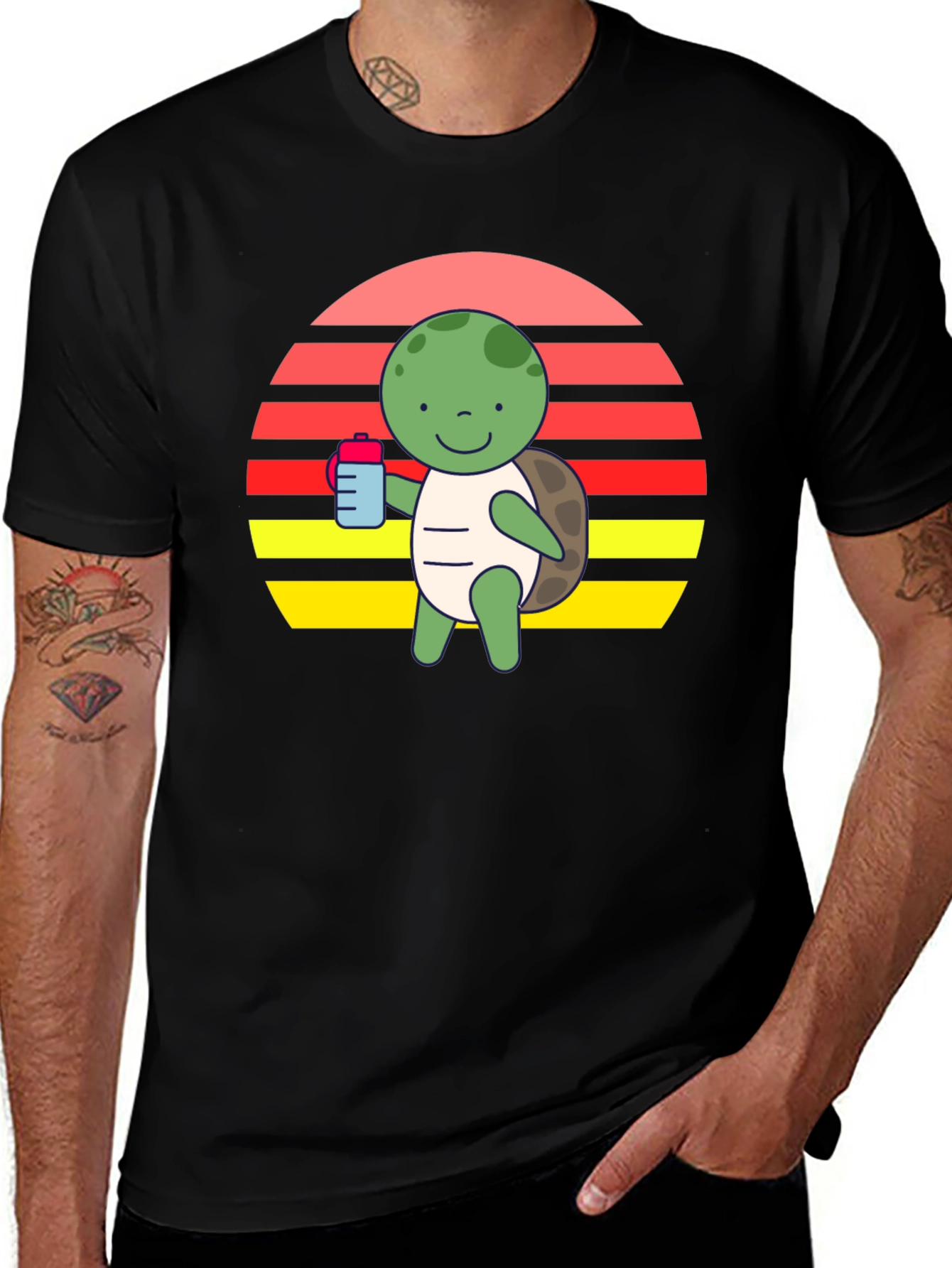 Variant 23 of Cute Turtle Sunset T-Shirt