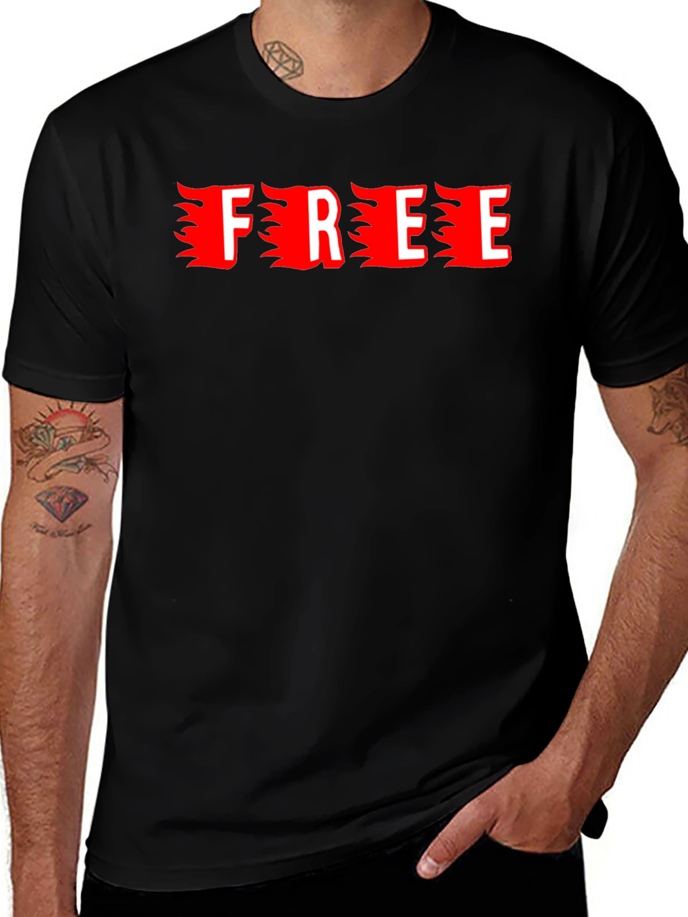 Variant 7 of Fiery FREE Graphic Tee - Bold Statement T-Shirt