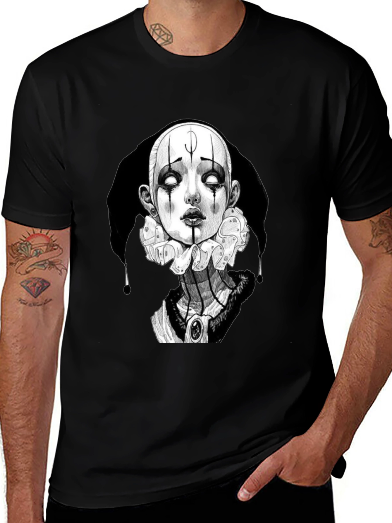 Variant 24 of Creepy Clown Graphic T-Shirt
