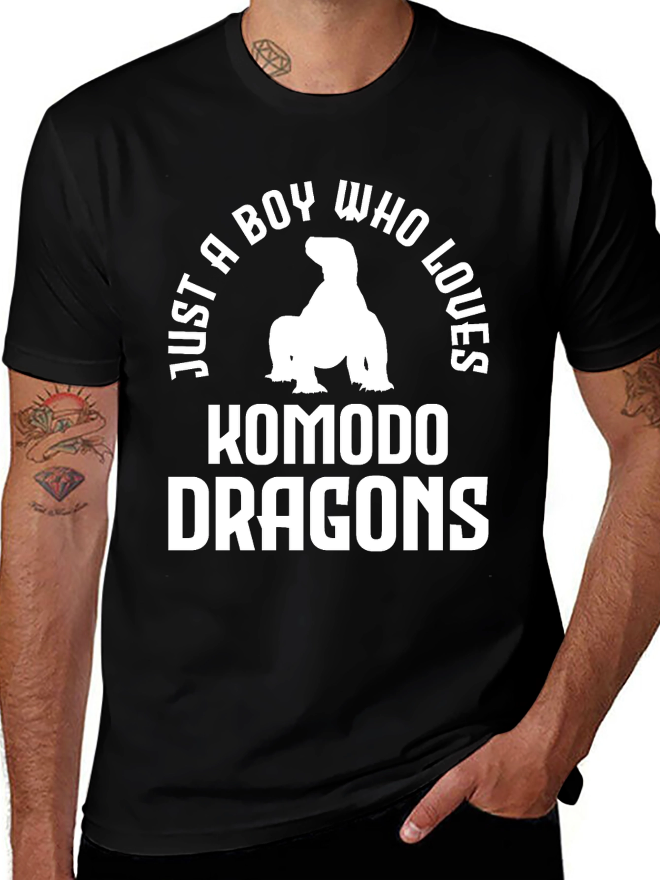 Komodo Dragon Lover Black T-Shirt