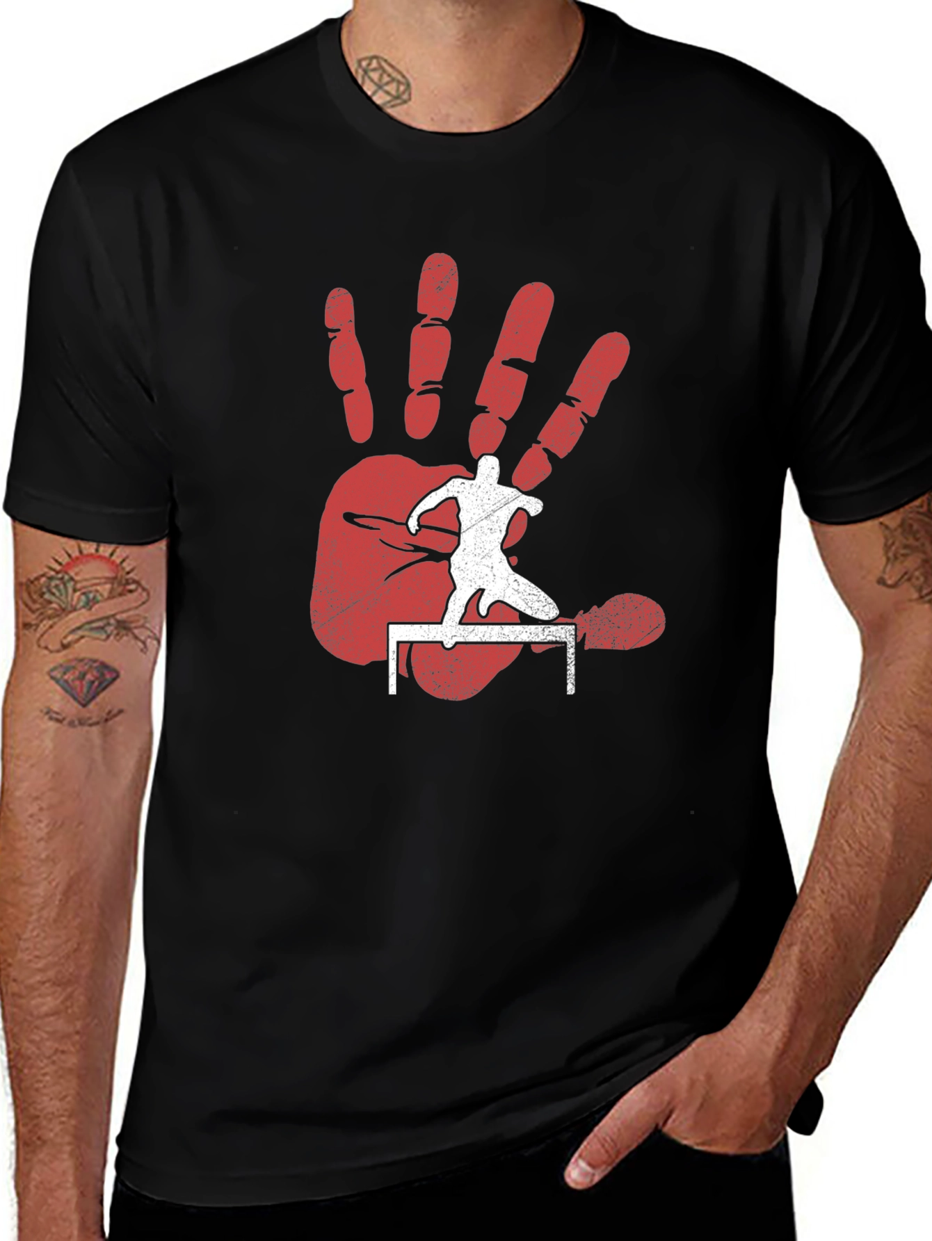 Variant 26 of Hurdler Hand T-Shirt
