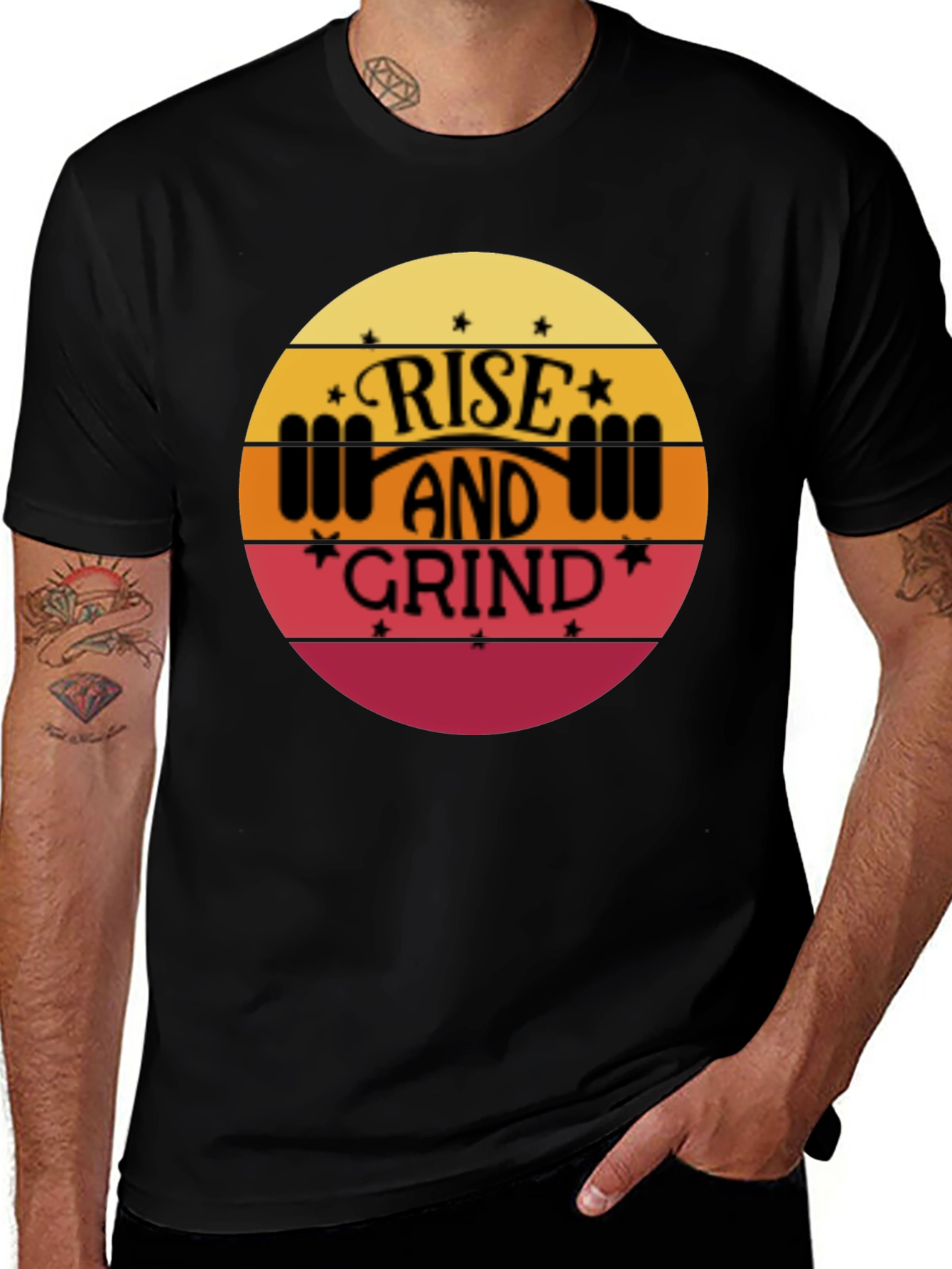 Variant 6 of Rise and Grind Gym T-Shirt