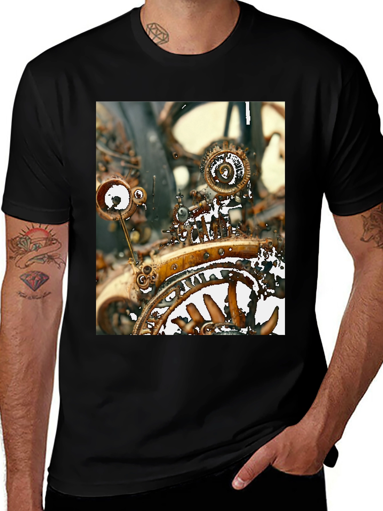 Variant 26 of Steampunk Gear T-Shirt - Unique Graphic Tee