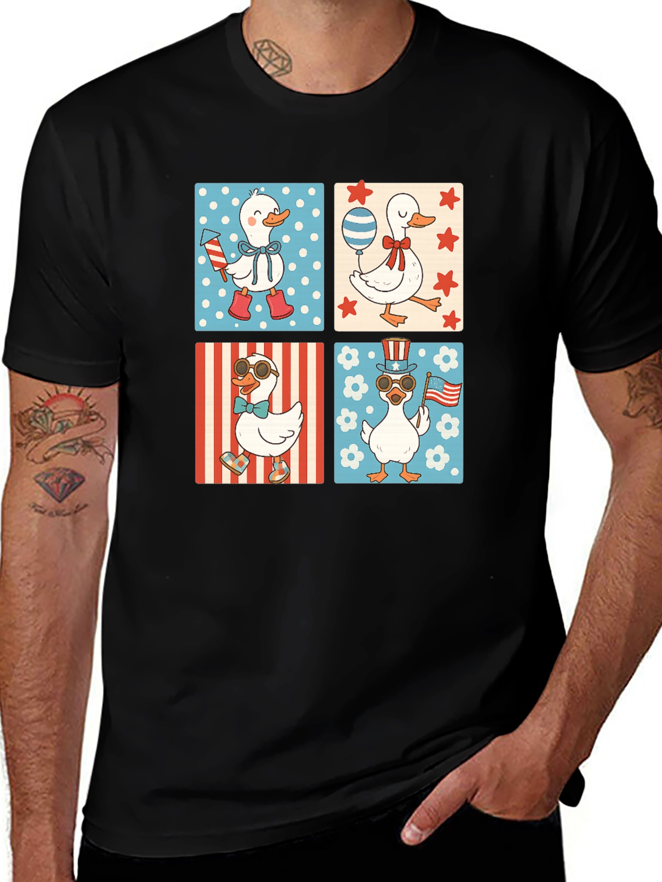 Variant 19 of Patriotic Duck T-Shirt