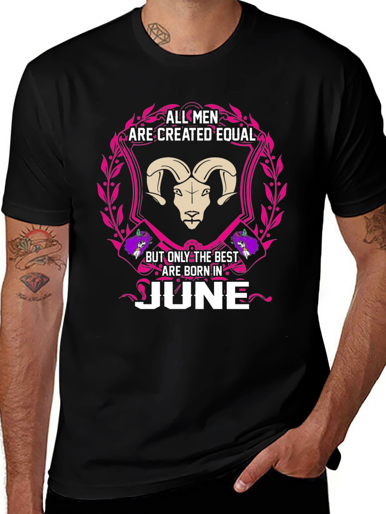 June Birthday Zodiac Aries T-Shirt