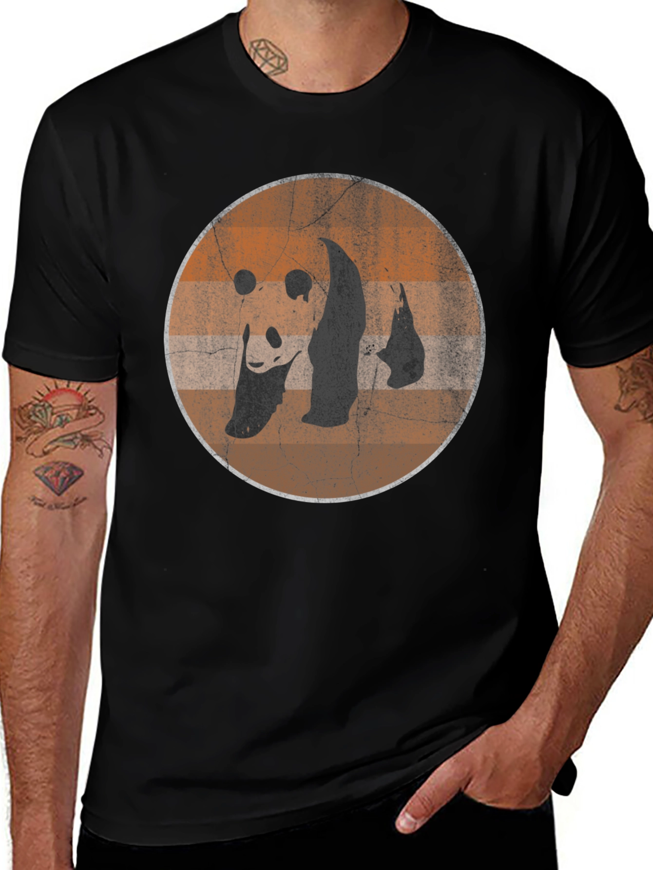 Variant 25 of Vintage Panda Bear Graphic T-Shirt