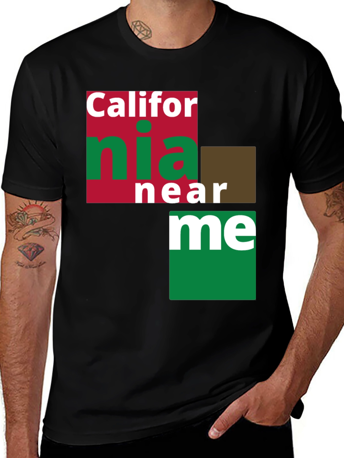 Variant 28 of California Near Me Graphic T-Shirt