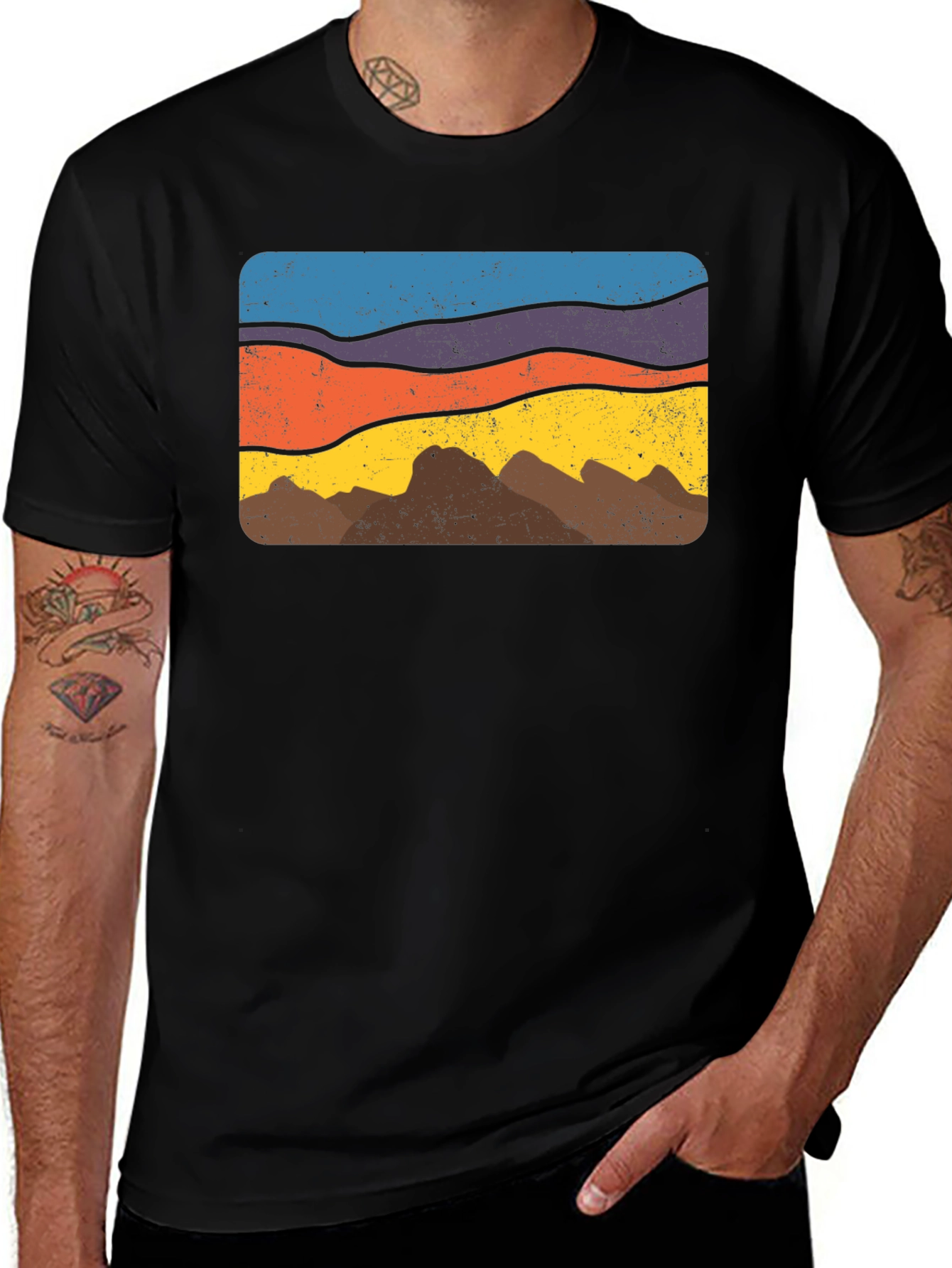 Retro Mountainscape Tee