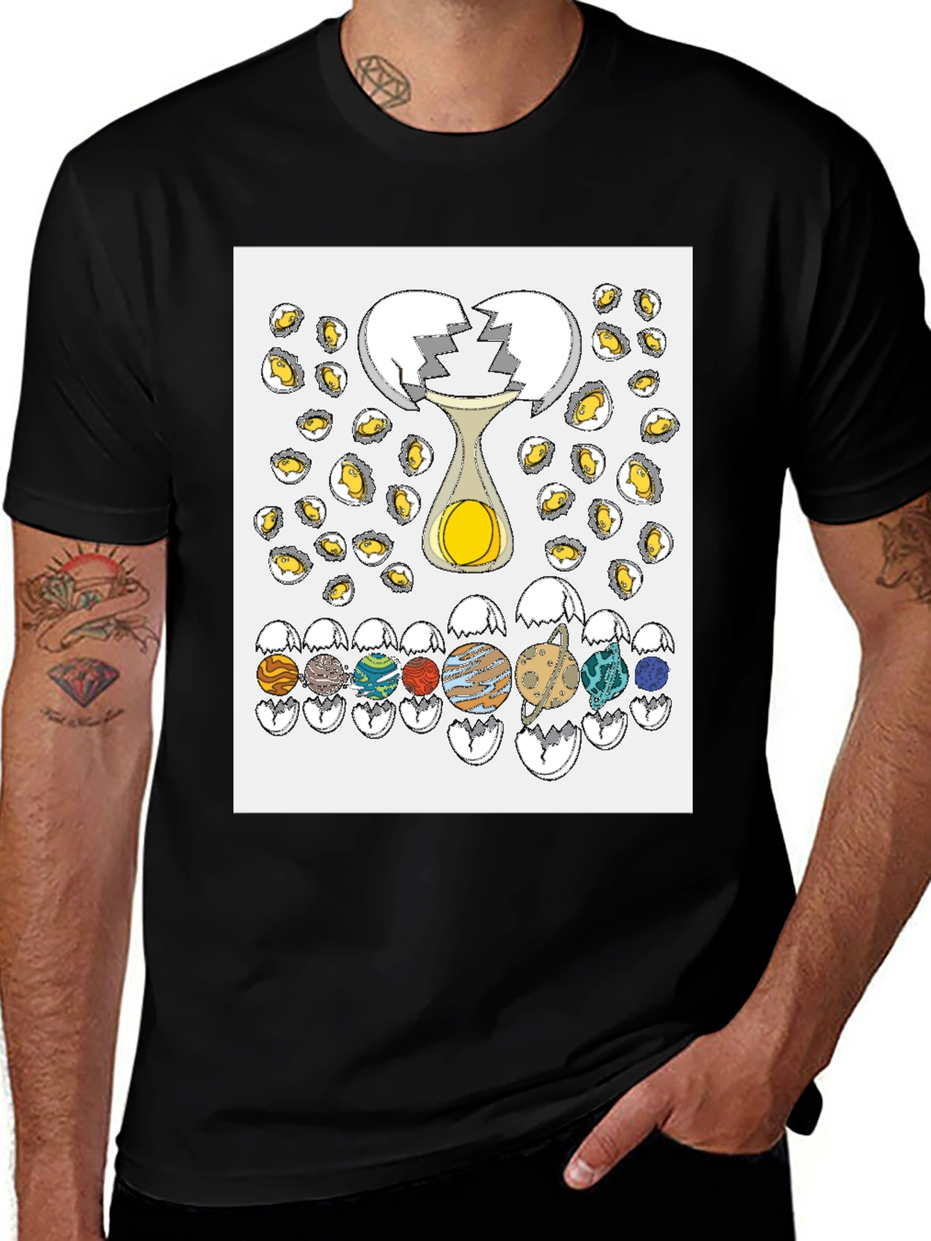 Variant 21 of Egg Planet T-Shirt - Unique Graphic Tee