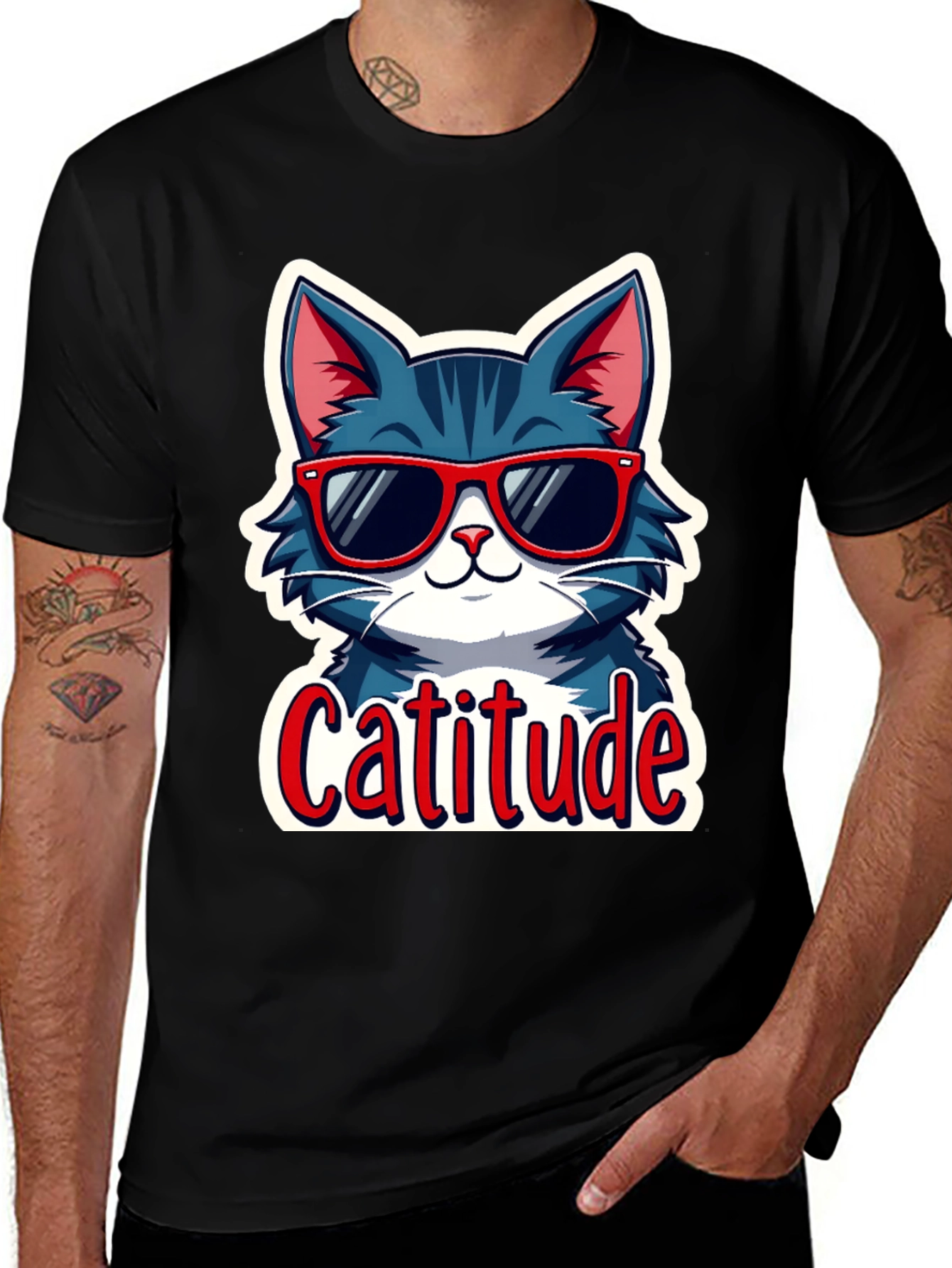 Variant 29 of Catitude Cool Cat T-Shirt
