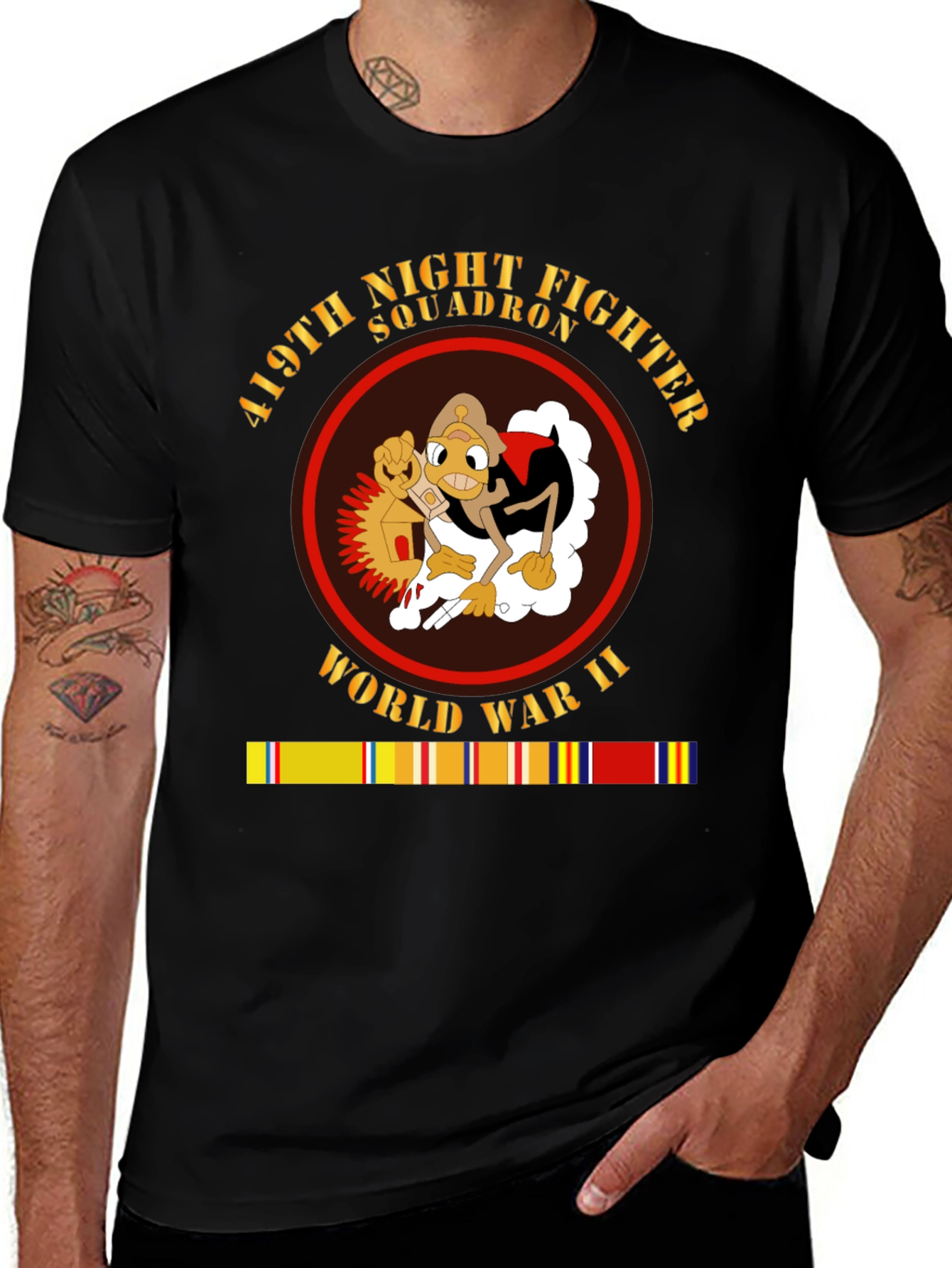 Variant 21 of 419th Night Fighter Squadron WWII T-Shirt