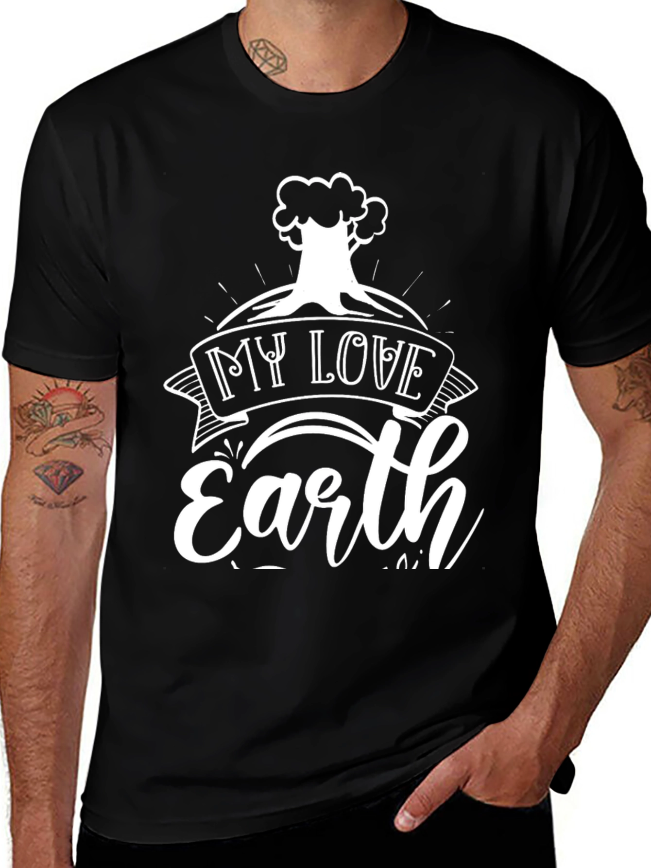 Variant 29 of My Love Earth Graphic Tee - Eco-Friendly Style