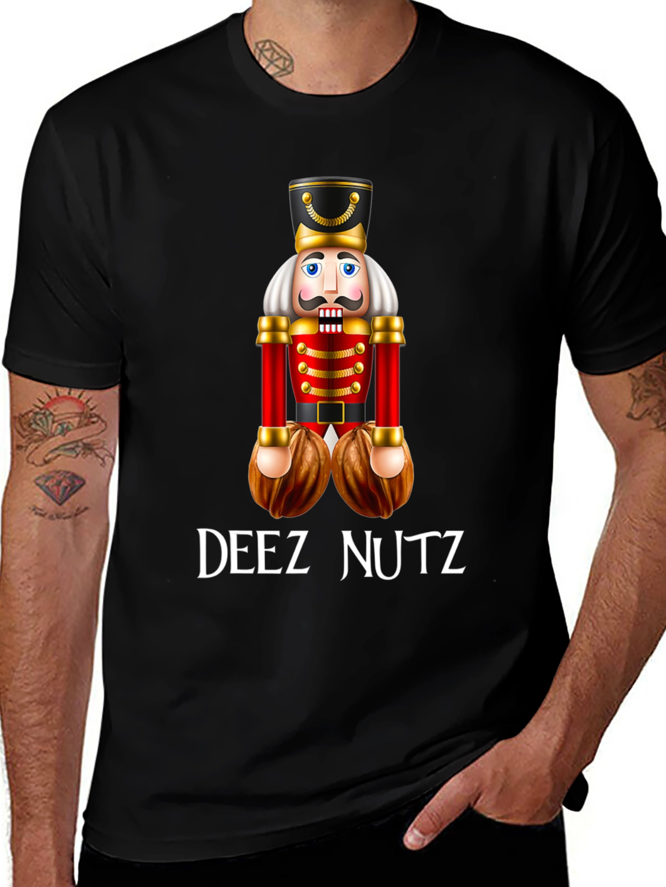 Variant 27 of Deez Nutz Nutcracker Humor T-Shirt