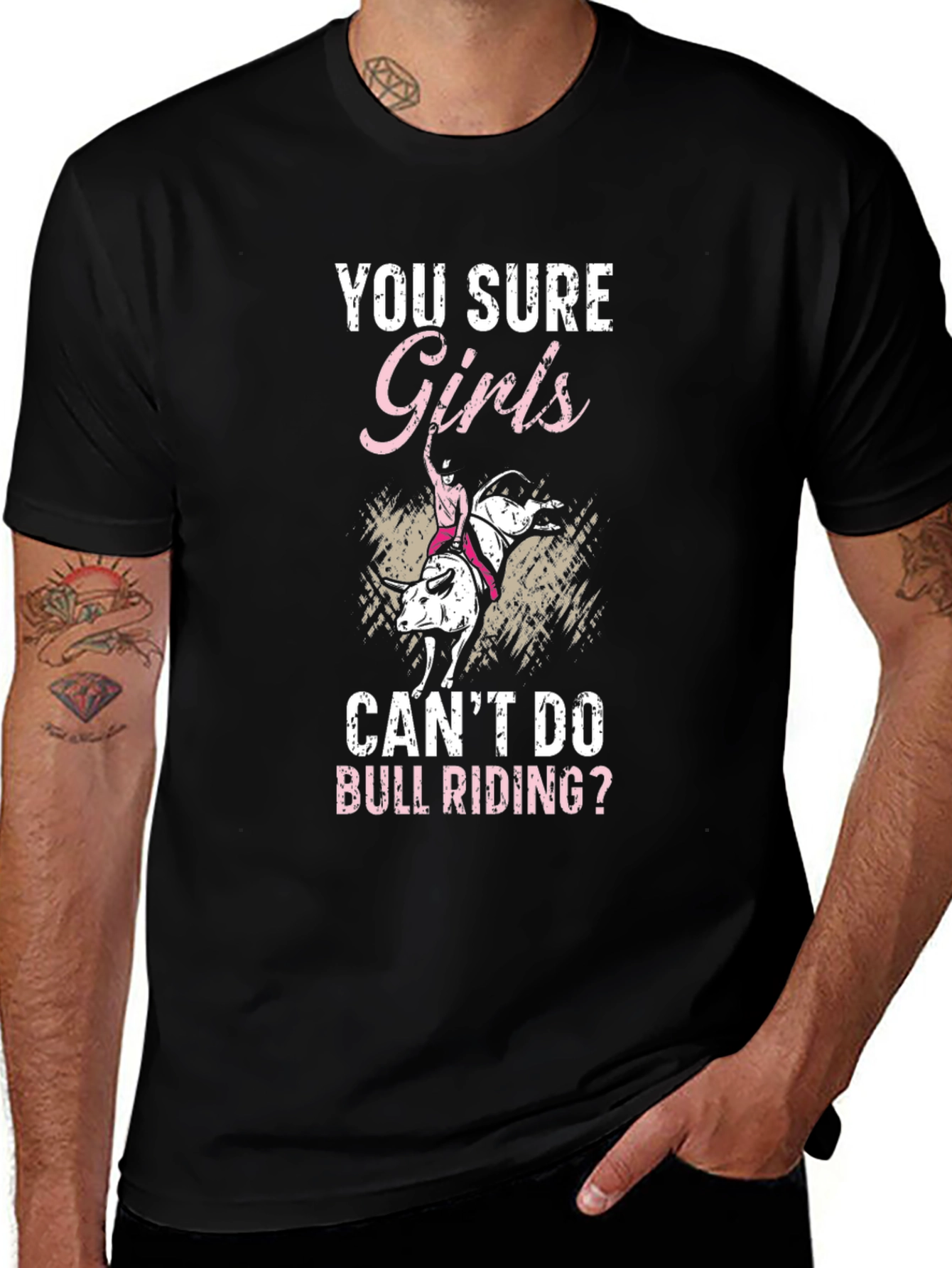 Variant 20 of Girls Can Bull Ride T-Shirt