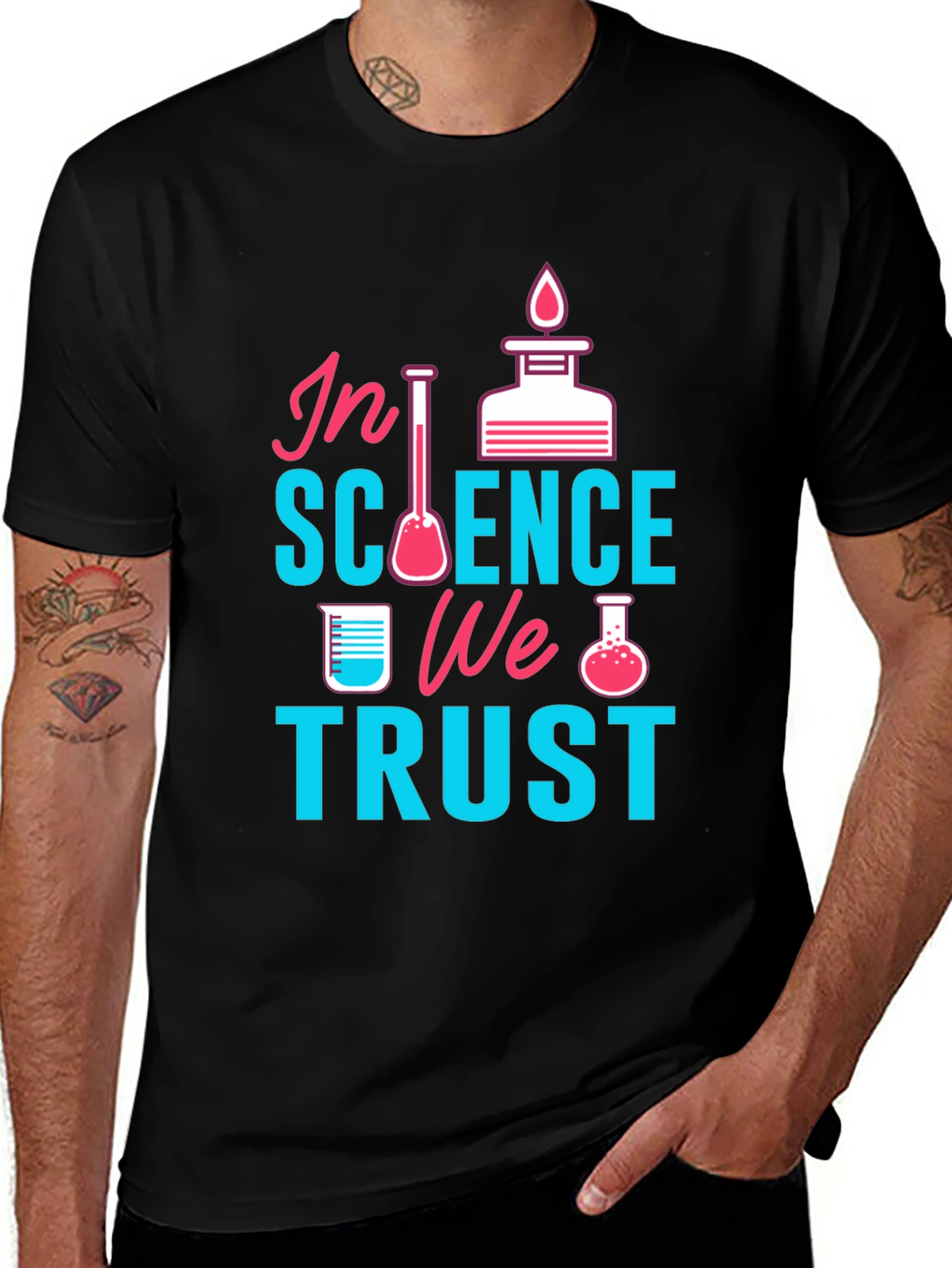 Variant 5 of In Science We Trust T-Shirt - Black