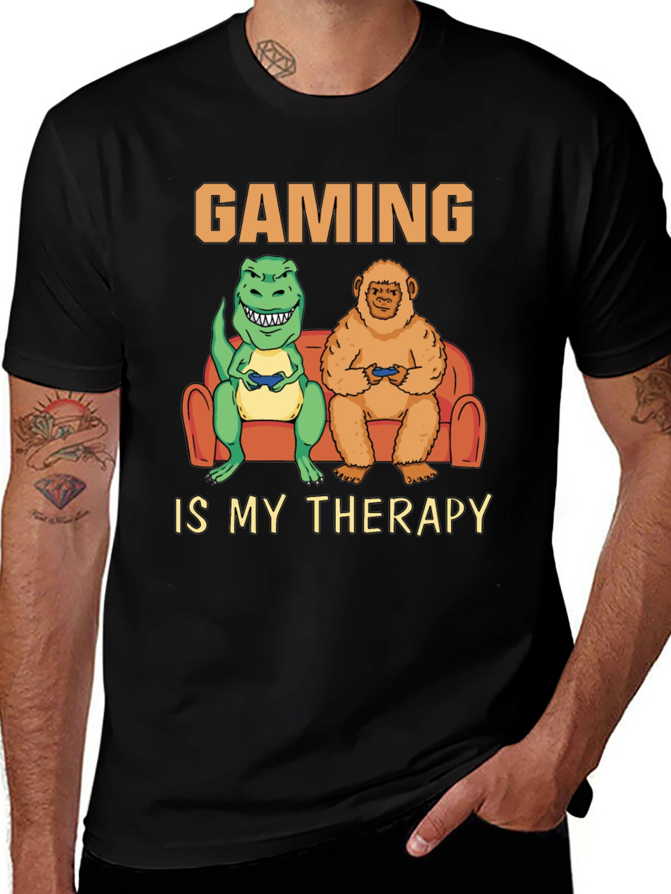Variant 3 of Gaming is My Therapy T-Shirt