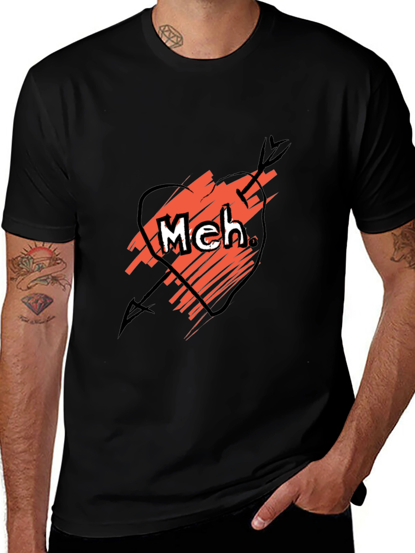 Variant 12 of Meh Funny Sarcastic Graphic Tee