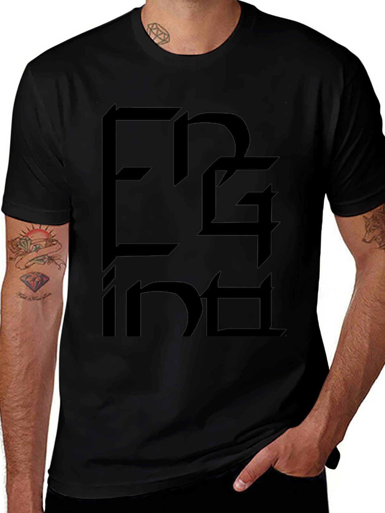 Variant 30 of Engine Black Graphic Print T-Shirt