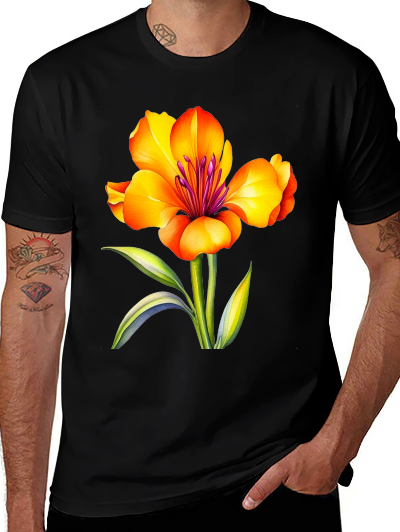Floral T-Shirt - Vibrant Flower Graphic Tee