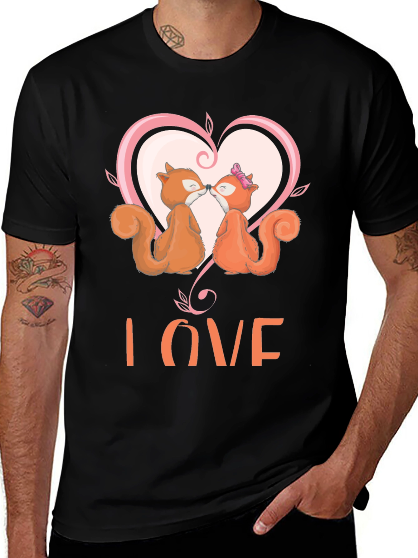 Variant 12 of Squirrel Love T-Shirt - Cute Valentine's Day Tee