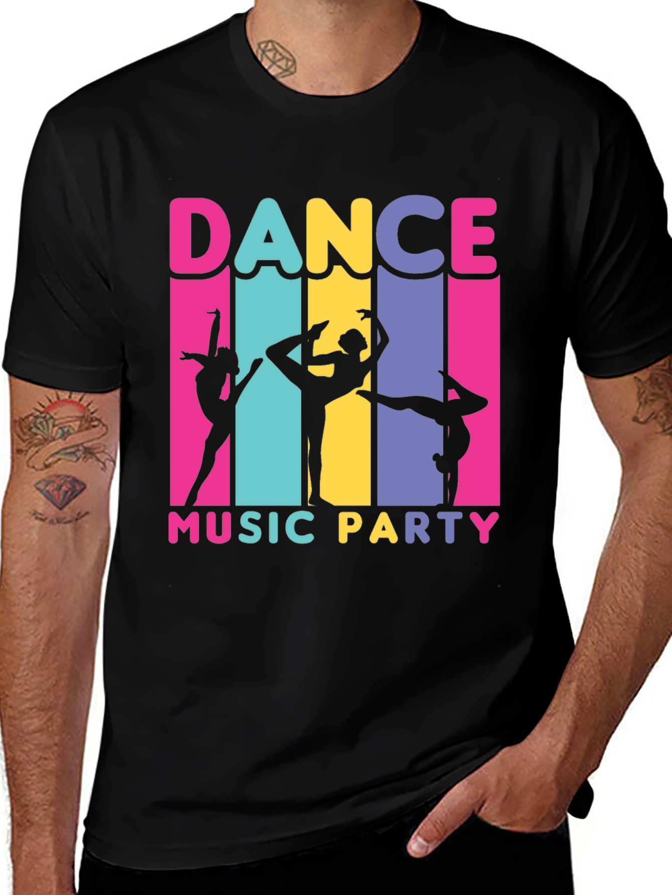 Variant 29 of Dance Music Party Graphic T-Shirt