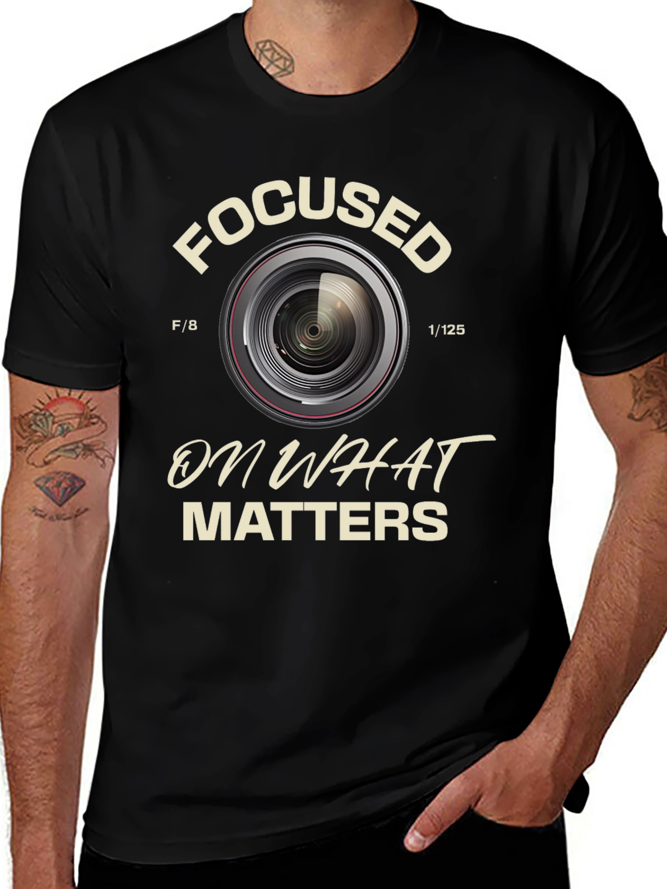 Focused on What Matters Camera Lens T-Shirt