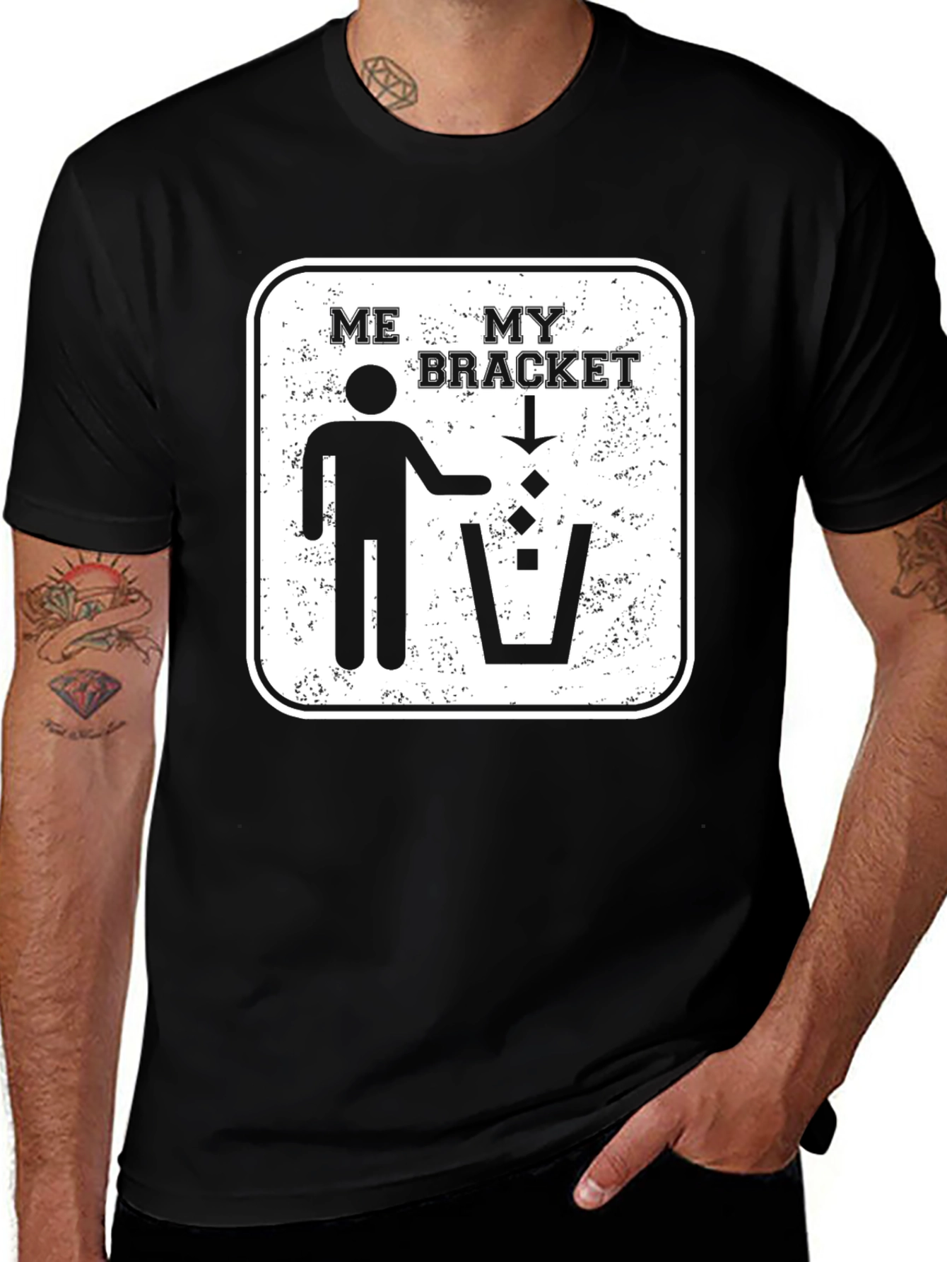 Variant 27 of Funny March Madness T-Shirt - "ME MY BRACKET"