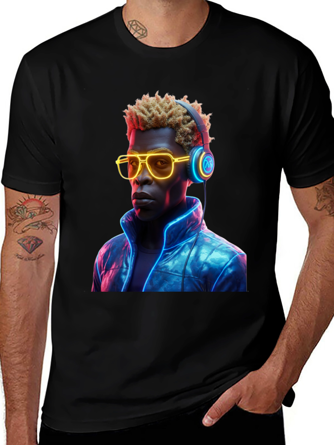 Variant 24 of Neon Vibes Graphic Tee - Cool Trendy Style