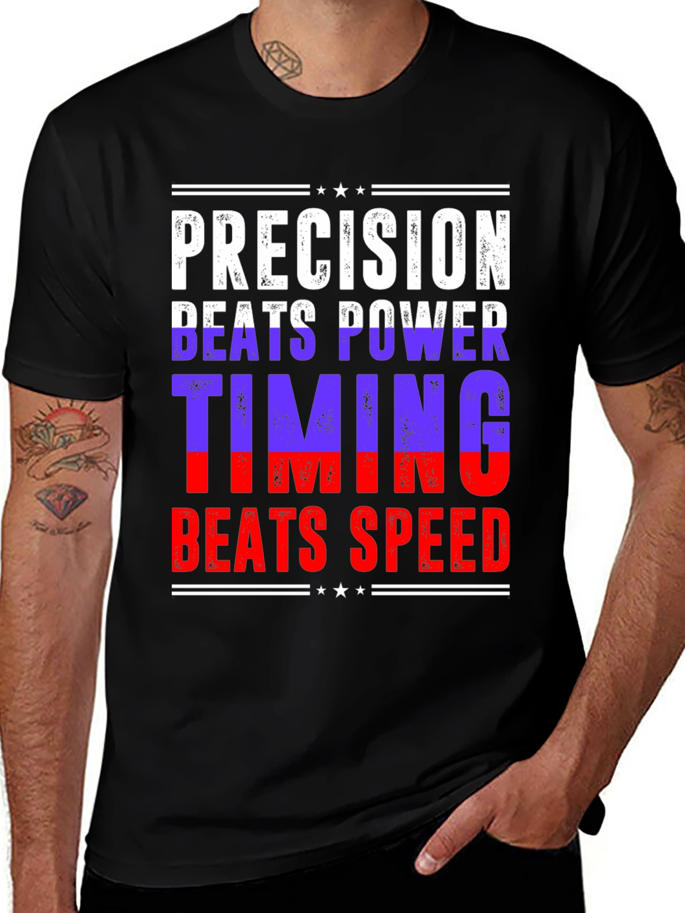 Variant 22 of Precision Beats Power T-Shirt