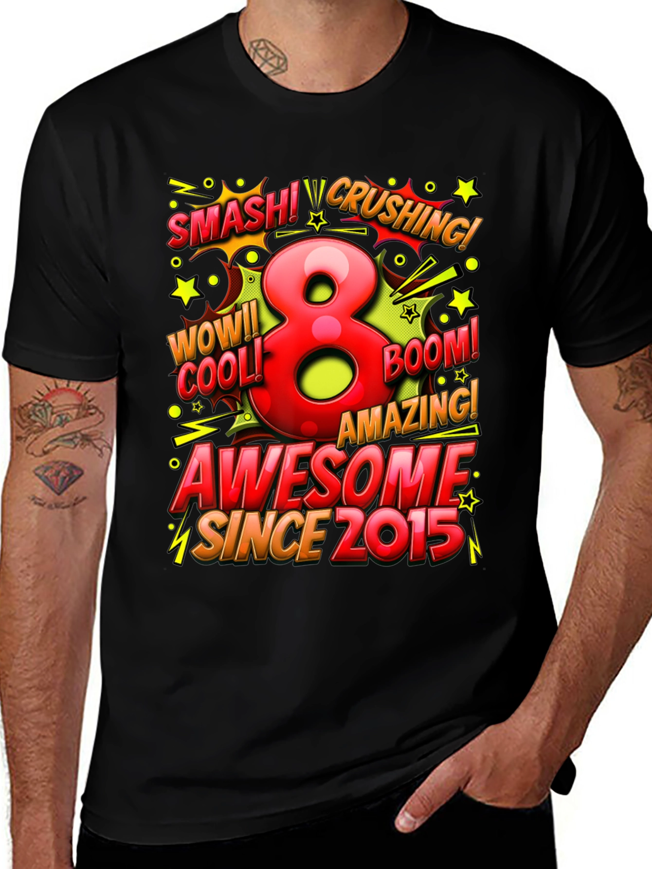 Awesome Since 2015 - 8th Birthday T-Shirt