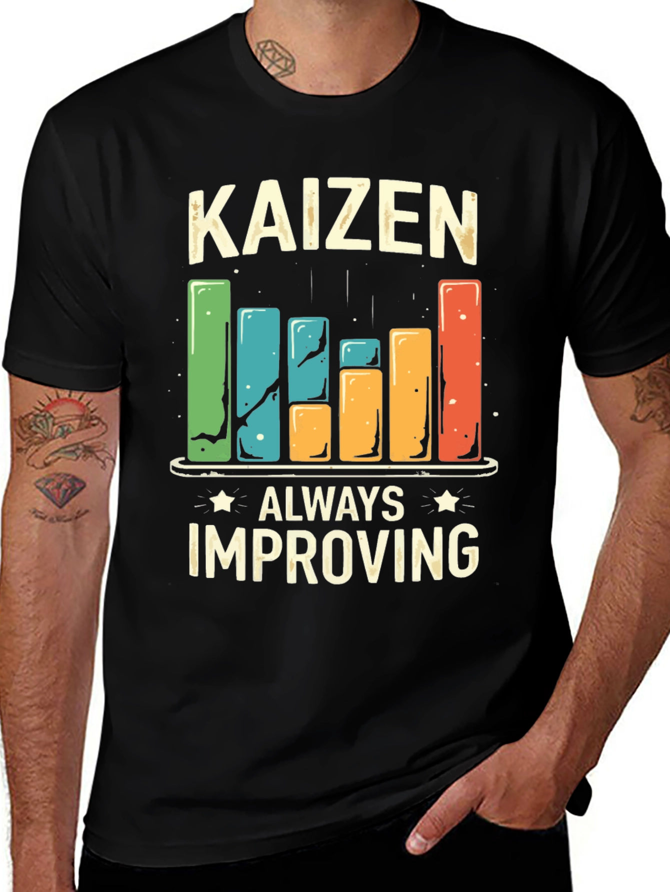 Variant 14 of Kaizen Always Improving T-Shirt