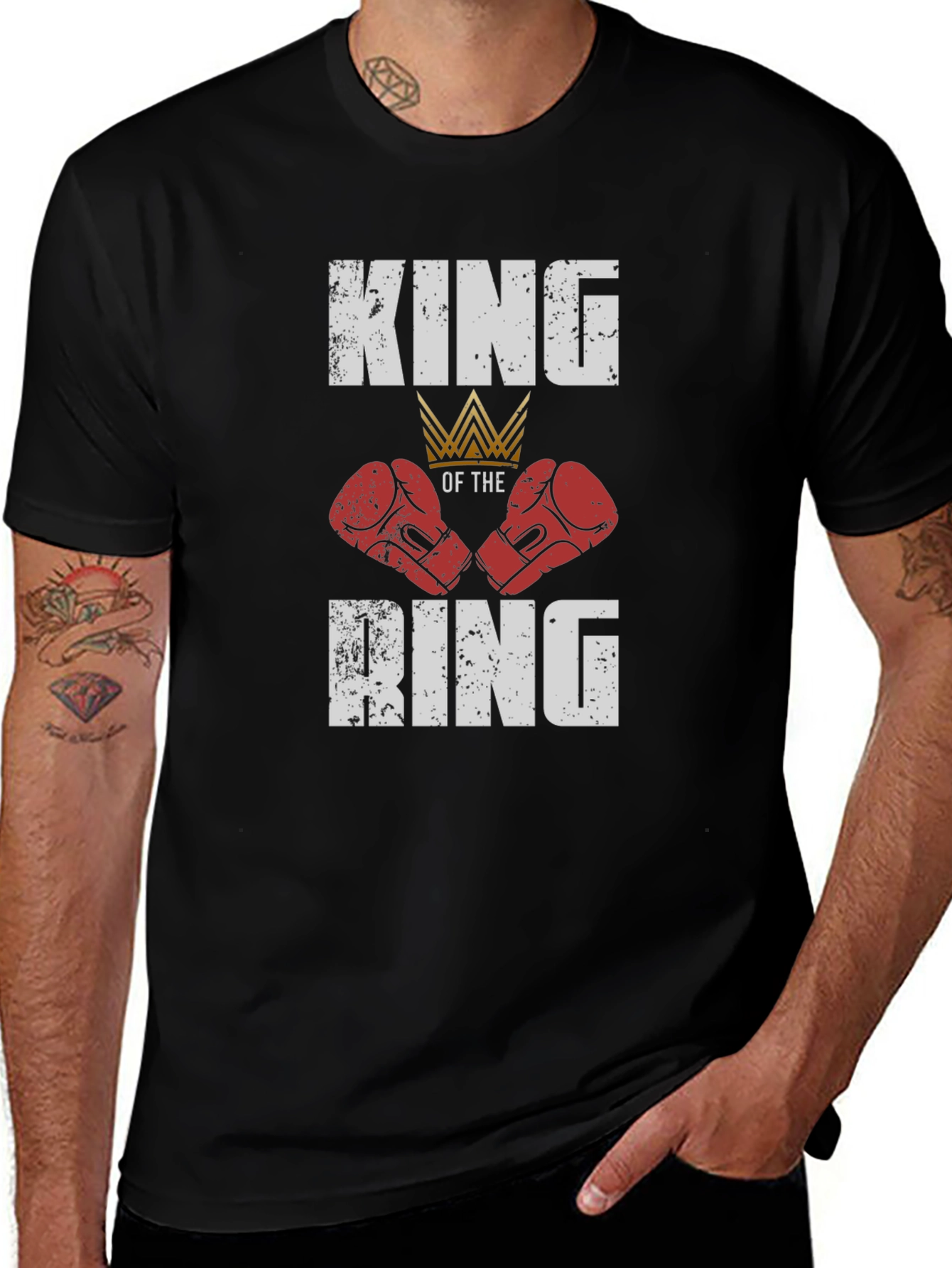 King of the Ring Boxing Gloves T-Shirt