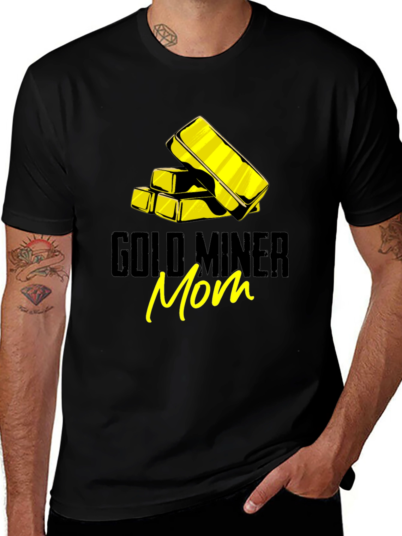 Variant 18 of Gold Miner Mom Graphic T-Shirt