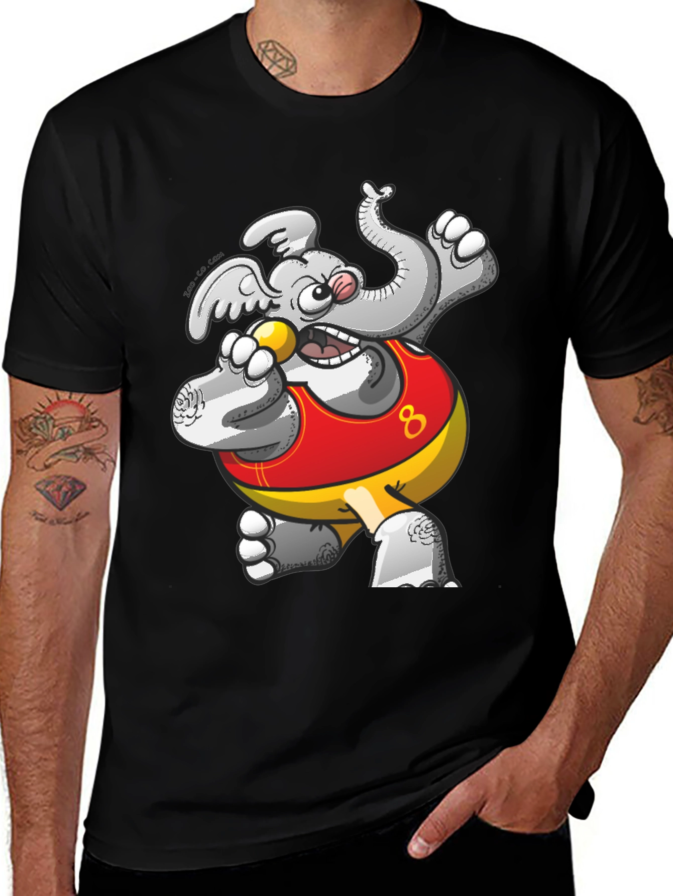 Funny Elephant Shot Put T-Shirt
