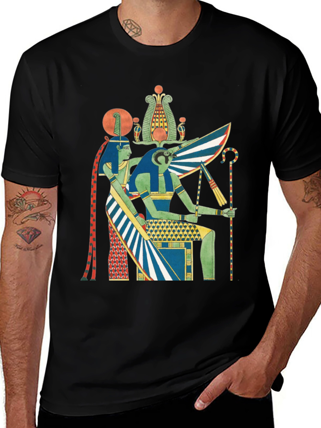 Variant 4 of Egyptian Gods Graphic T-Shirt