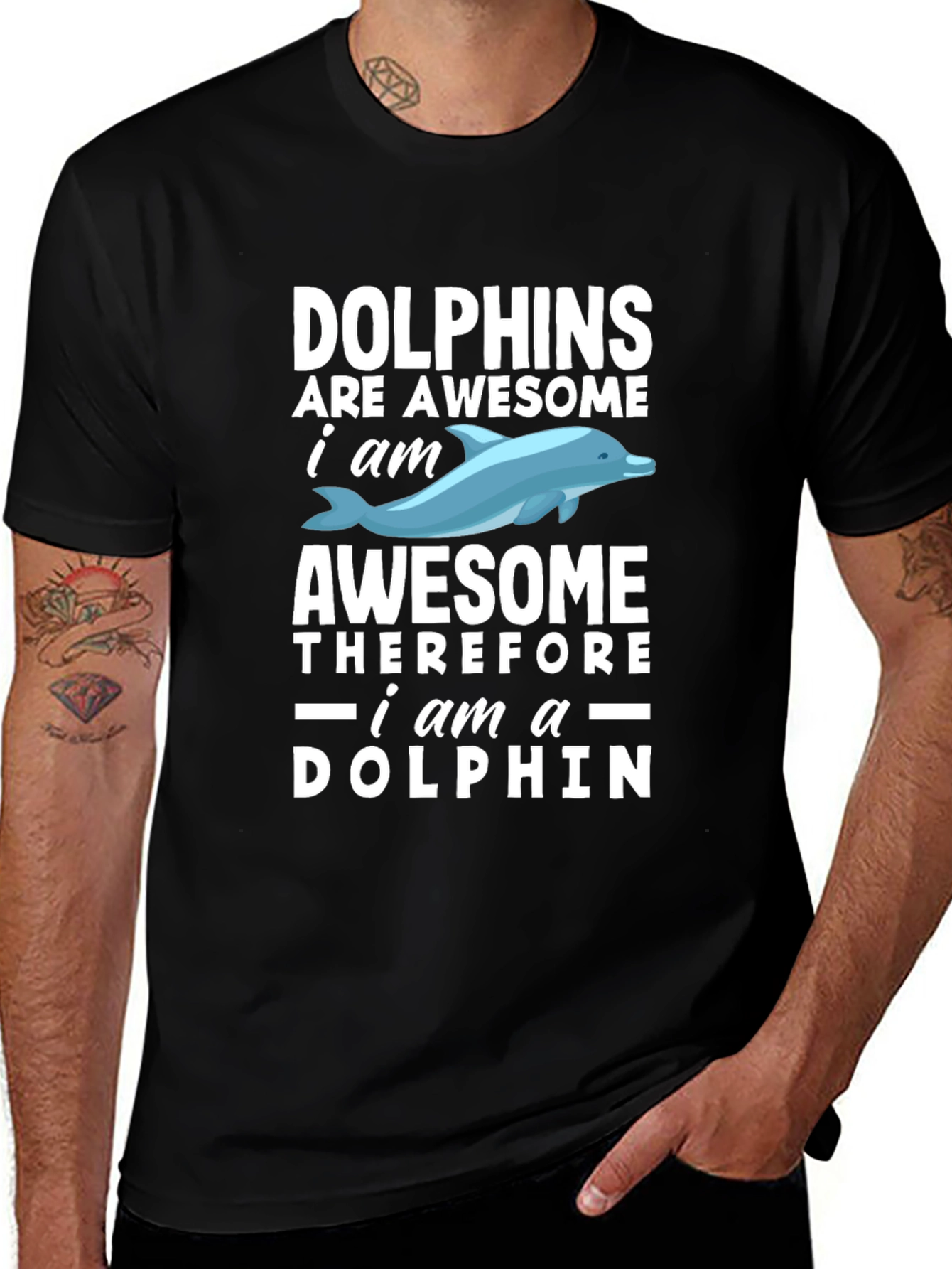 Variant 7 of Dolphins Are Awesome Men's T-Shirt