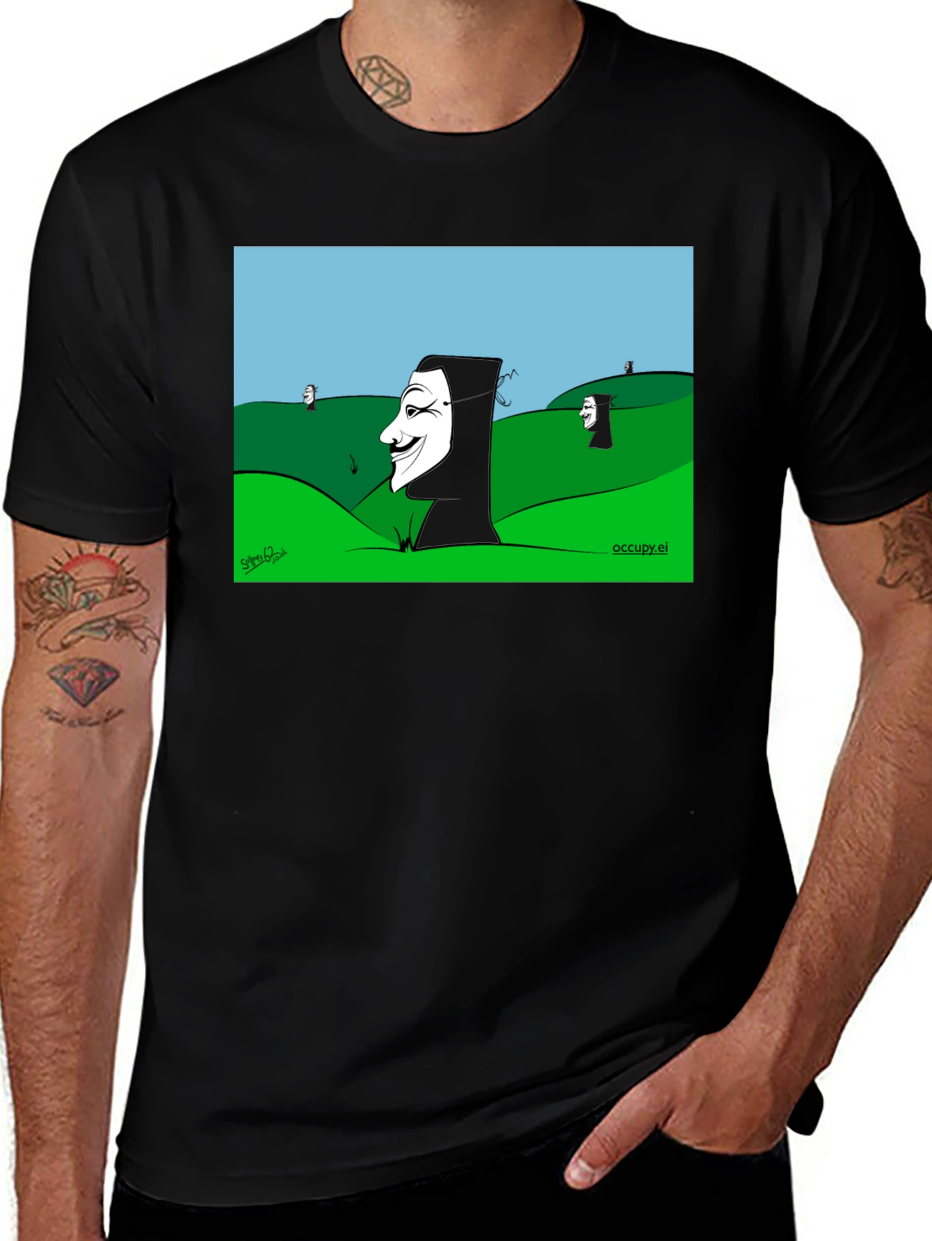 Variant 13 of V for Vendetta Cartoon T-Shirt