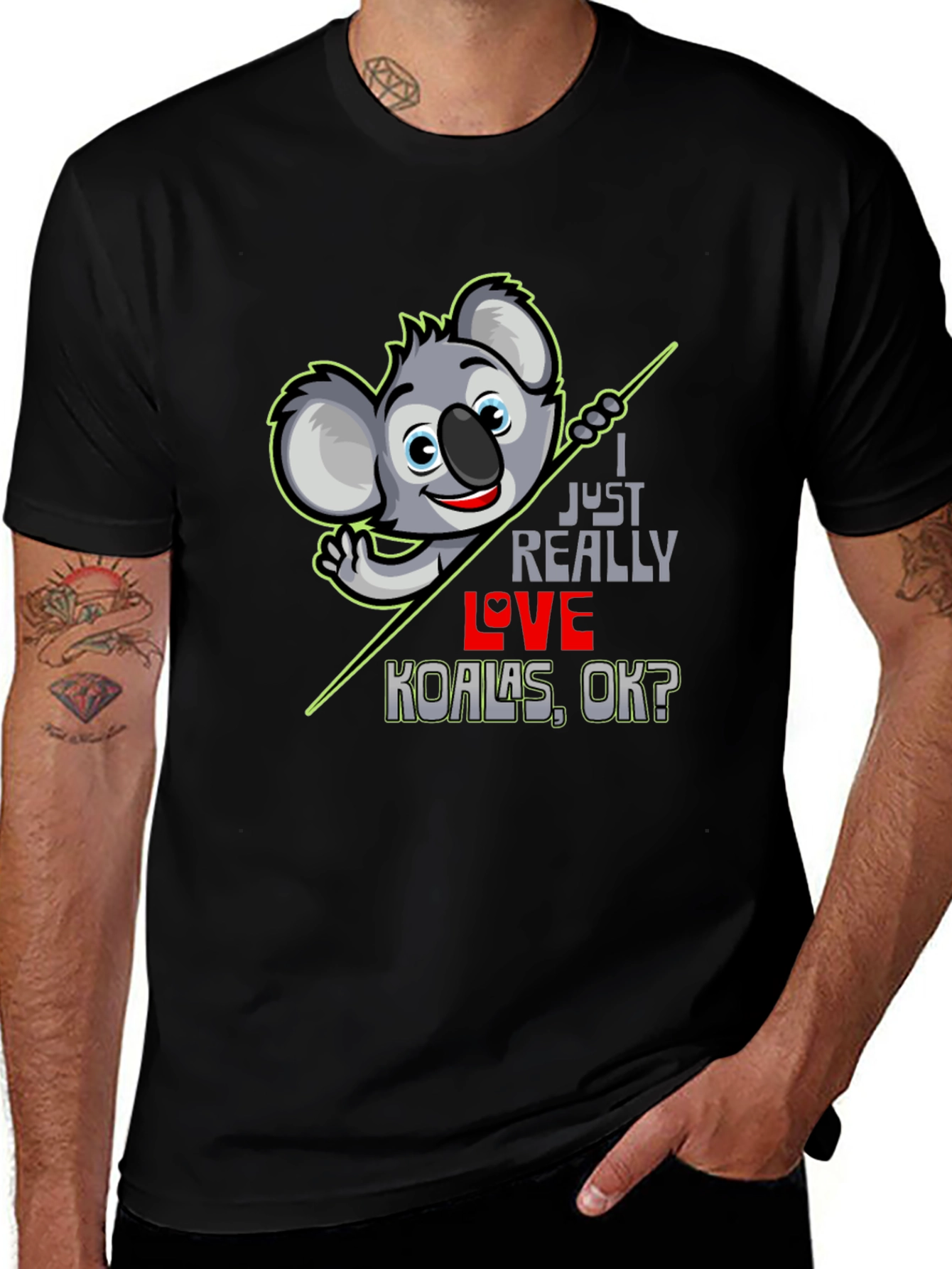 Variant 10 of Koala Lover T-Shirt - I Just Really Love Koalas, OK?