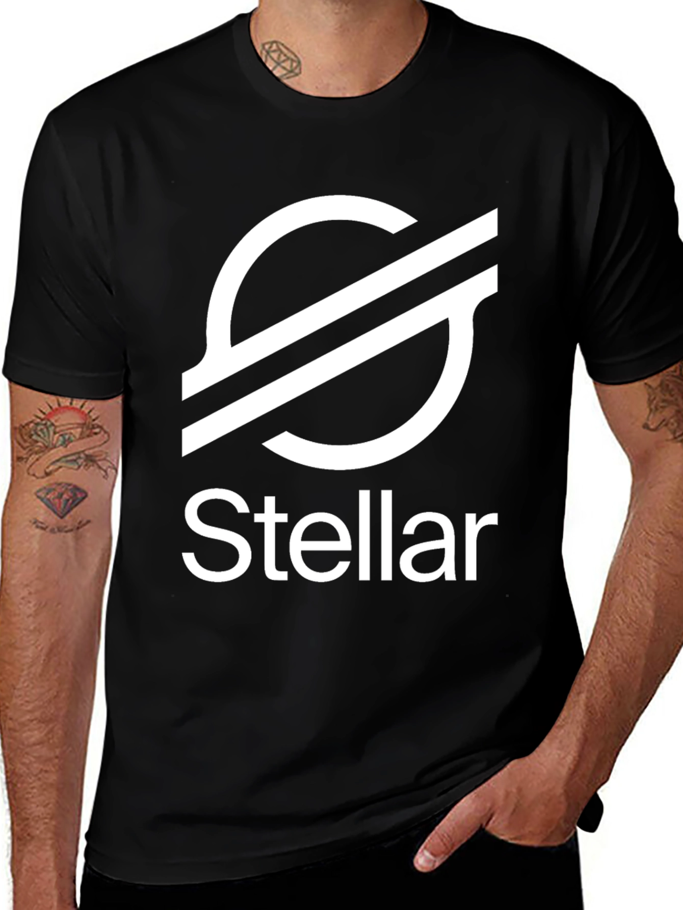 Variant 15 of Stellar Crypto Black T-Shirt