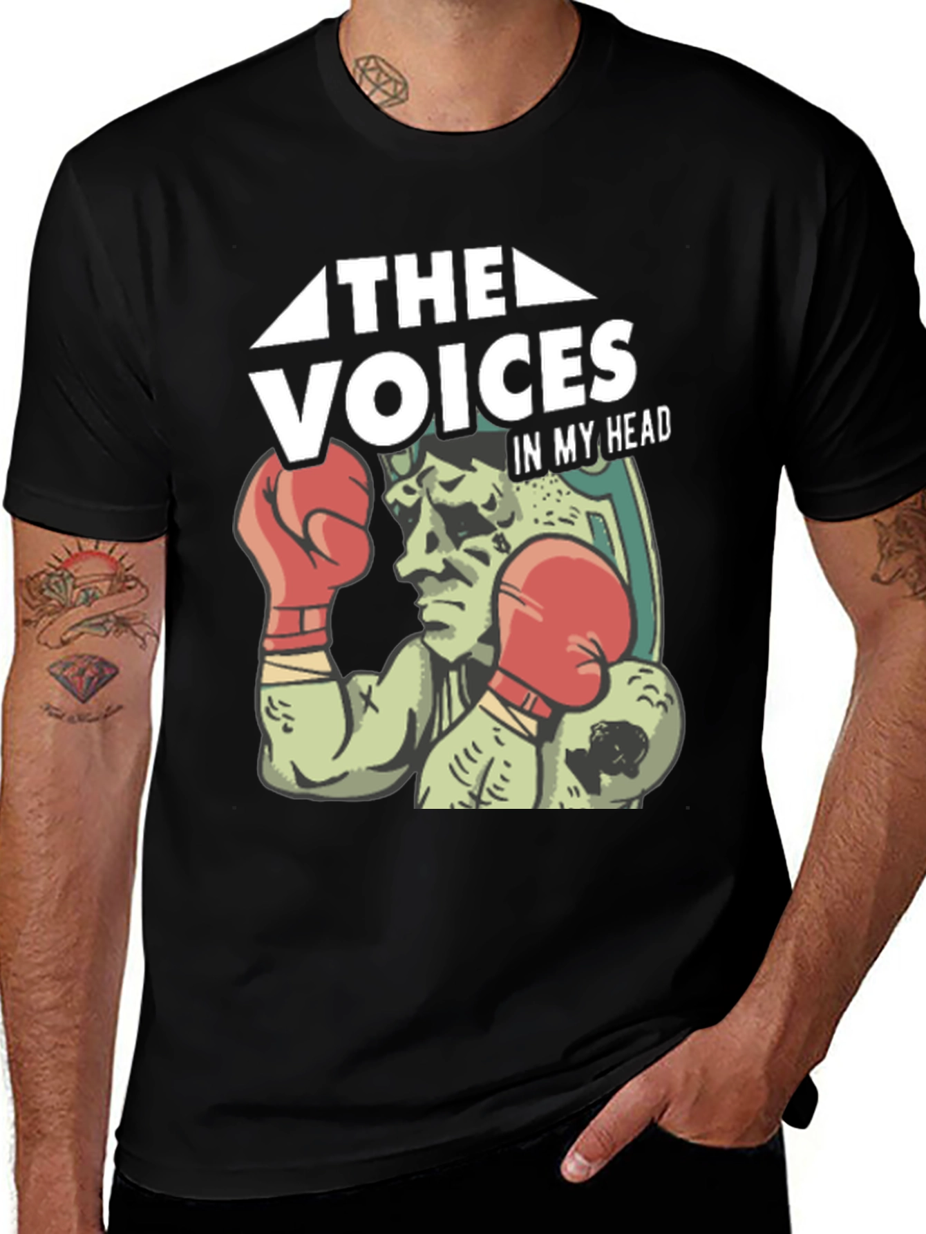 Variant 9 of The Voices in My Head T-Shirt - Boxer Graphic Tee