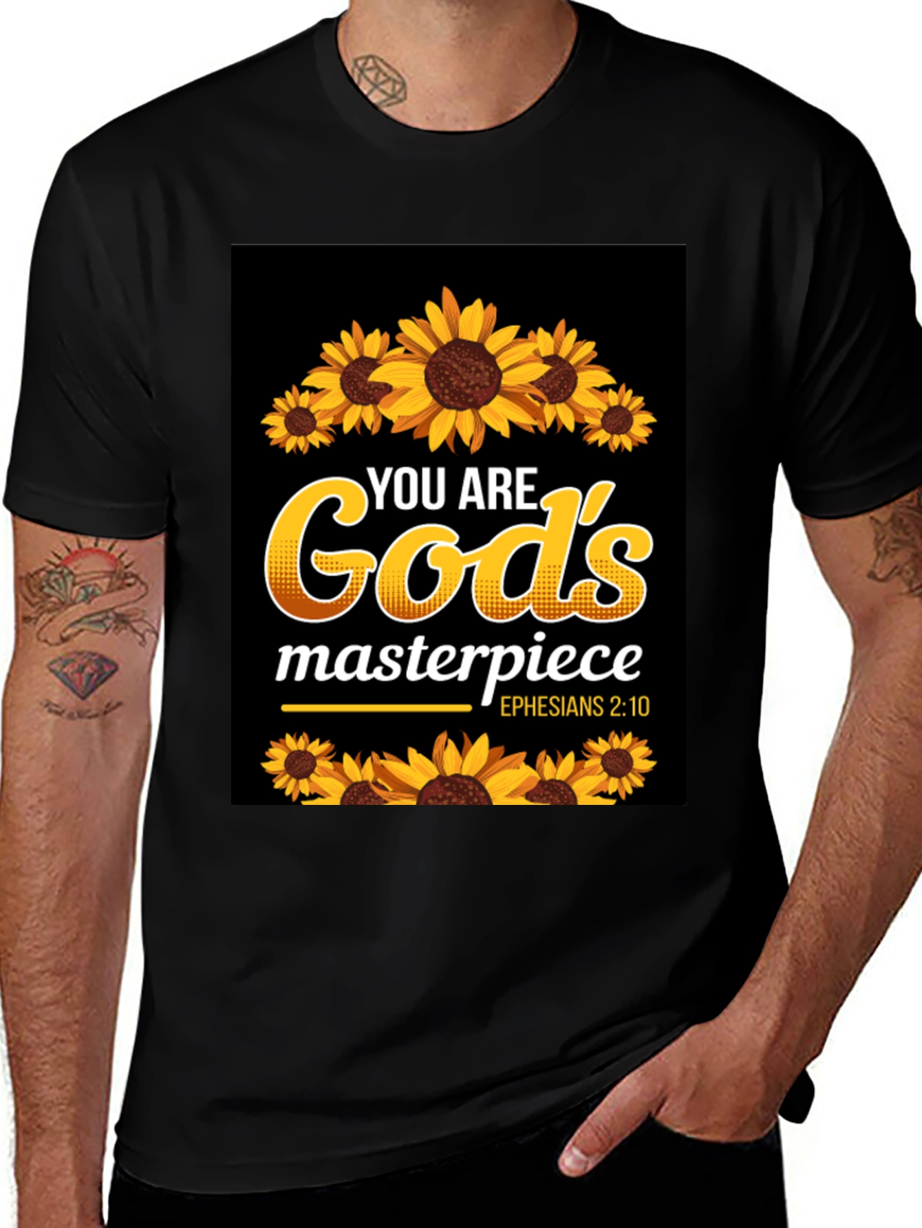 God's Masterpiece Sunflower Christian T-Shirt