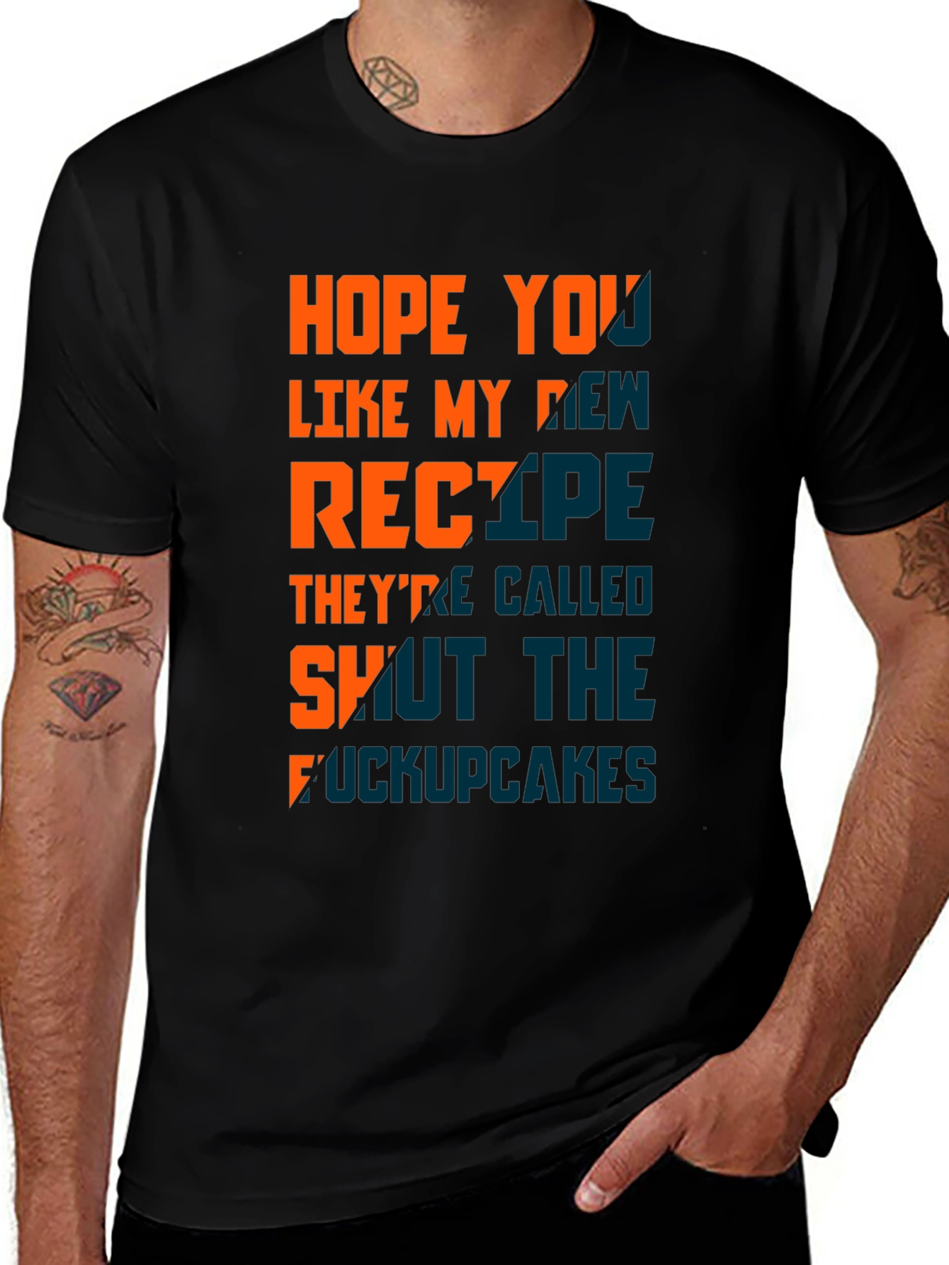 Variant 17 of Humorous "Shut the F*ckupcakes" Graphic T-Shirt